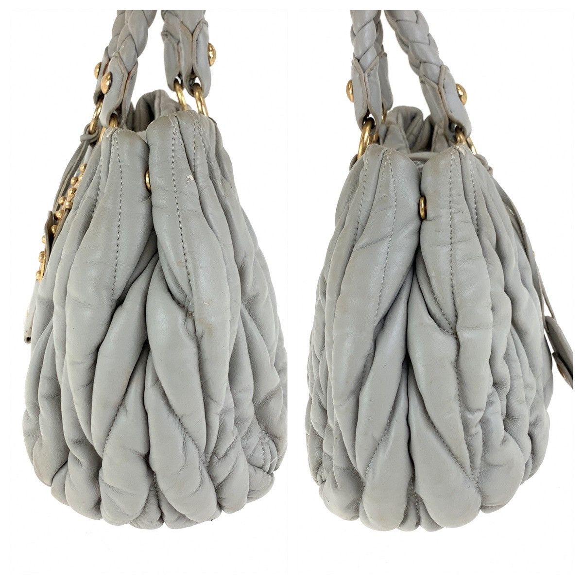 Miu Miu Miu Miu Miu Miu Matelassé Leather 2way Bag Leather Shoulder Bag Size ONE SIZE - 8 Thumbnail