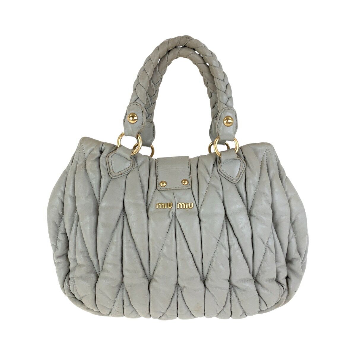 Miu Miu Miu Miu Miu Miu Matelassé Leather 2way Bag Leather Shoulder Bag Size ONE SIZE - 2 Thumbnail