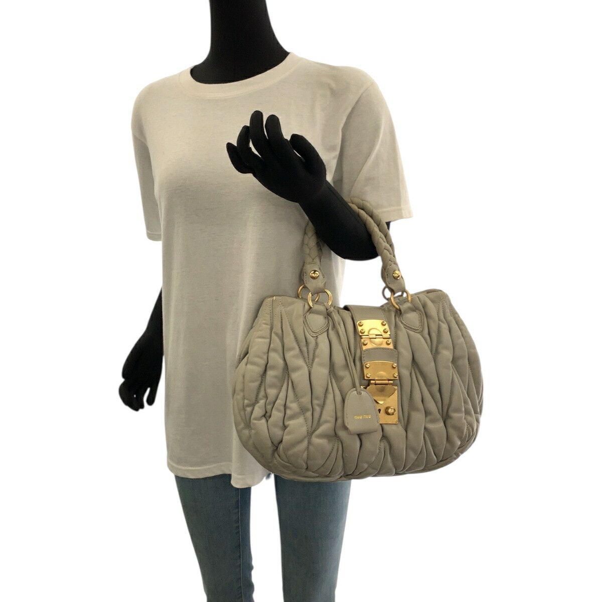 Miu Miu Miu Miu Miu Miu Matelassé Leather 2way Bag Leather Shoulder Bag Size ONE SIZE - 7 Thumbnail