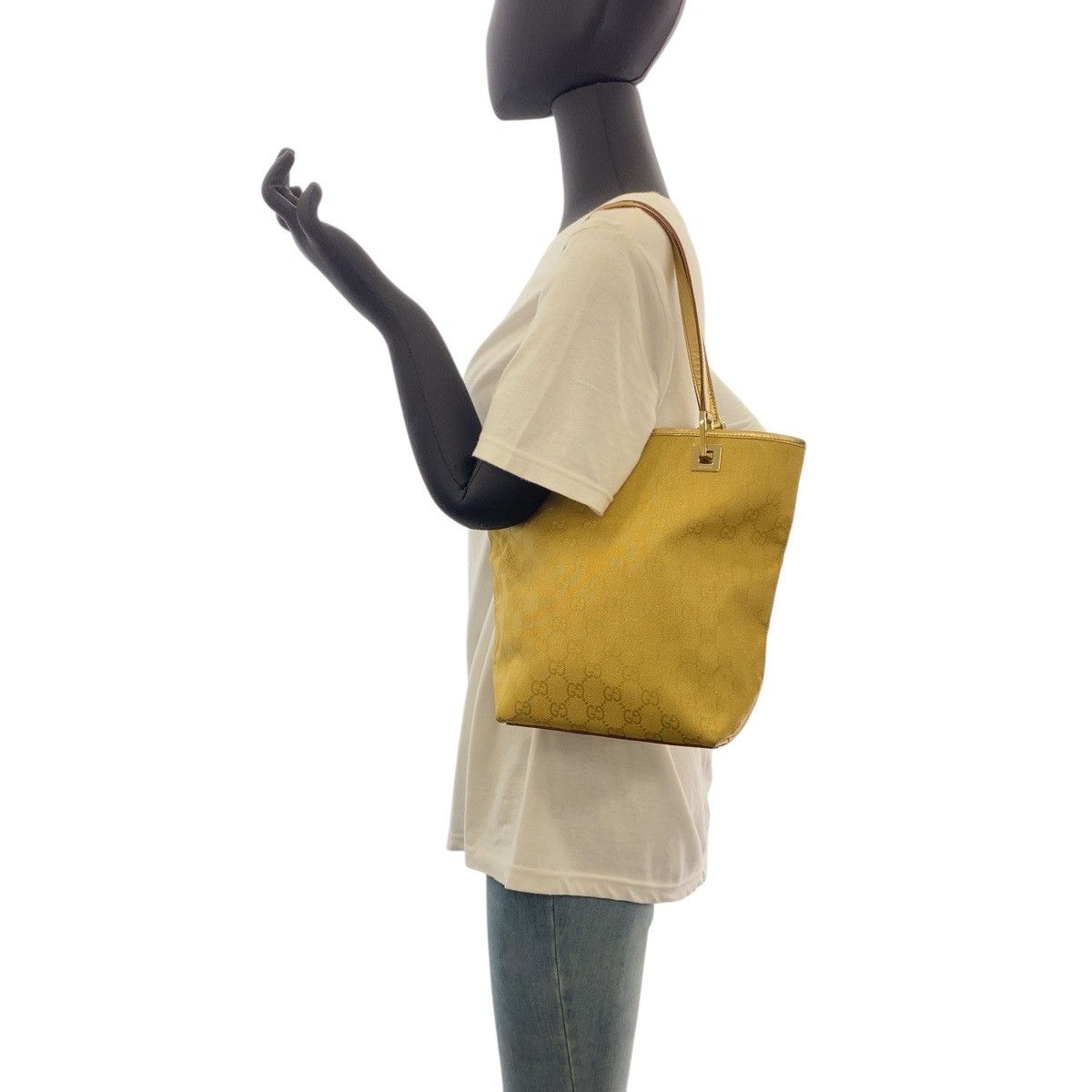Gucci Gucci Gucci GG Canvas Leather Shoulder Bag Canvas Shoulder Bag 002 1099 DUTY FREE for USA Size ONE SIZE - 7 Thumbnail