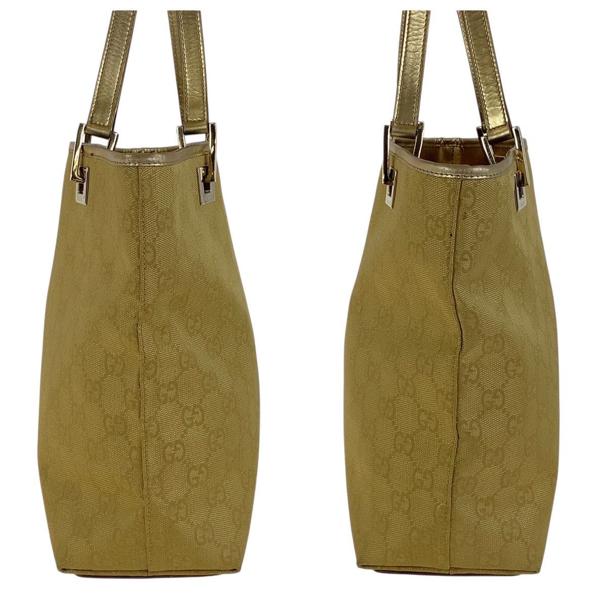 Gucci Gucci Gucci GG Canvas Leather Shoulder Bag Canvas Shoulder Bag 002 1099 DUTY FREE for USA Size ONE SIZE - 8 Thumbnail