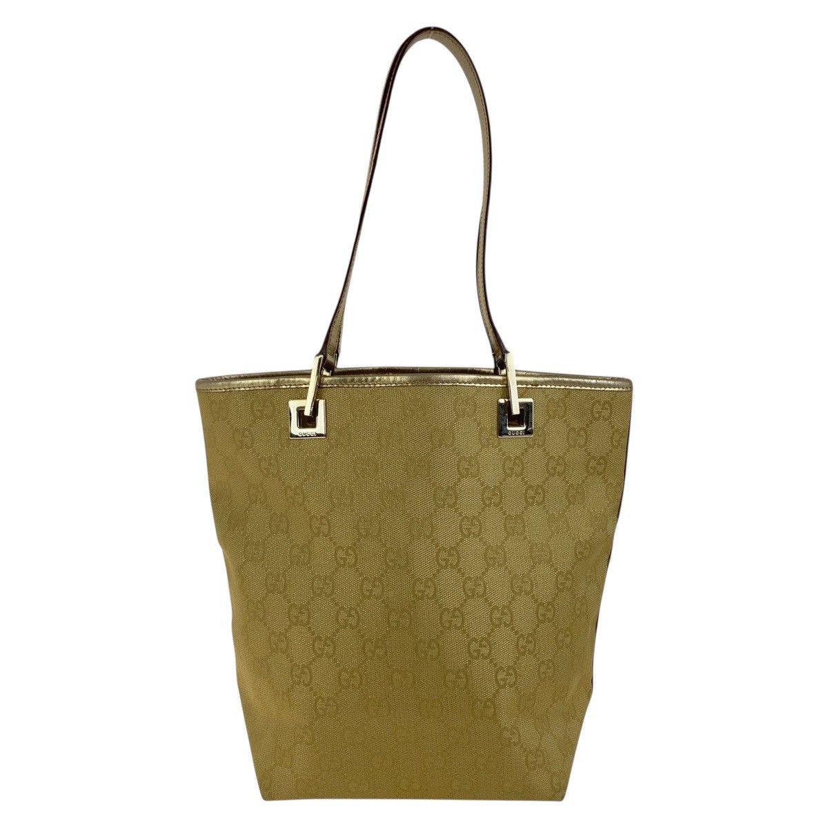 Gucci Gucci Gucci GG Canvas Leather Shoulder Bag Canvas Shoulder Bag 002 1099 DUTY FREE for USA Size ONE SIZE - 2 Thumbnail