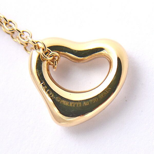 Tiffany & Co. Tiffany & Co. Tiffany Open Heart Au750 Necklace Metal Necklace Size ONE SIZE - 6 Thumbnail