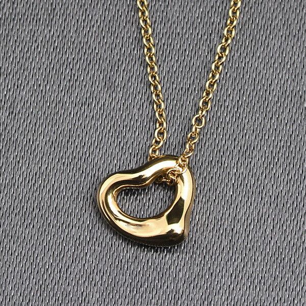 Tiffany & Co. Tiffany & Co. Tiffany Open Heart Au750 Necklace Metal Necklace Size ONE SIZE - 2 Thumbnail