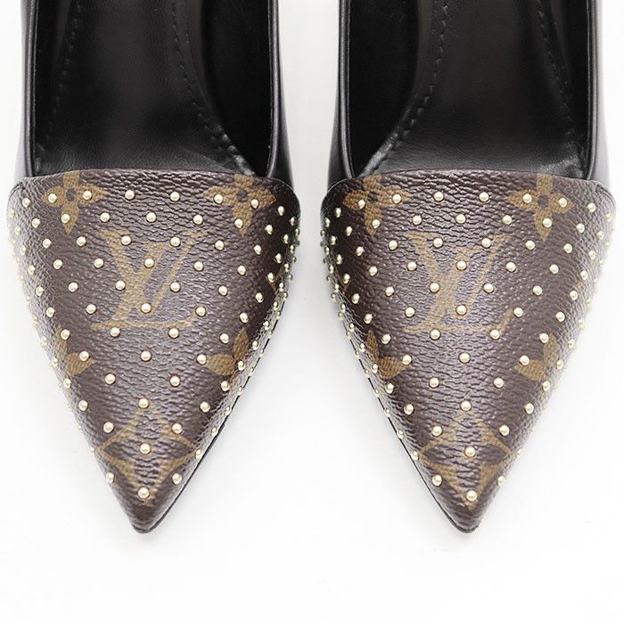 Louis Vuitton Louis Vuitton Louis Vuitton Monogram Leather Pumps Leather Shoes DUTY FREE for USA Size ONE SIZE - 11 Thumbnail