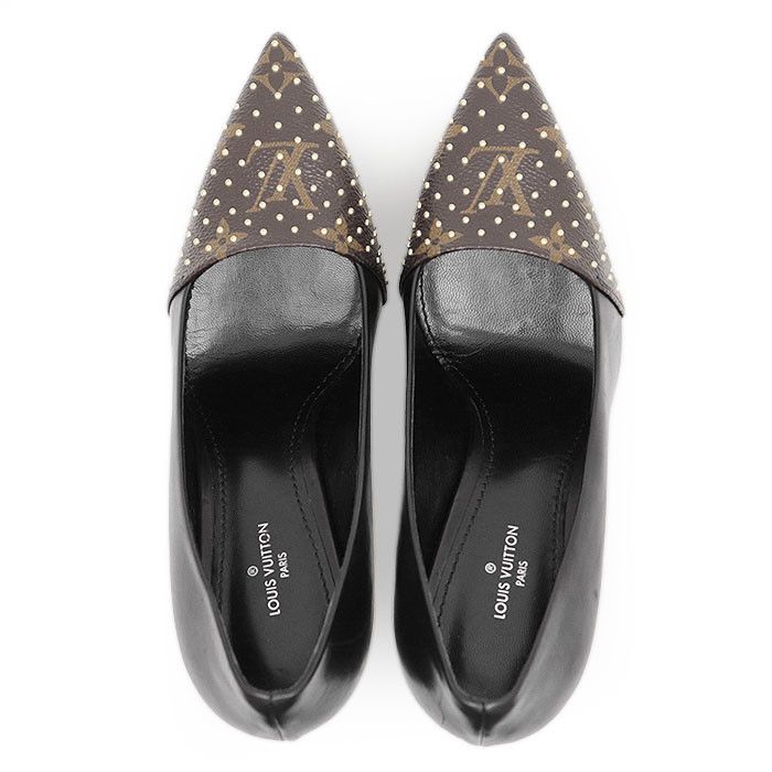 Louis Vuitton Louis Vuitton Louis Vuitton Monogram Leather Pumps Leather Shoes DUTY FREE for USA Size ONE SIZE - 7 Thumbnail