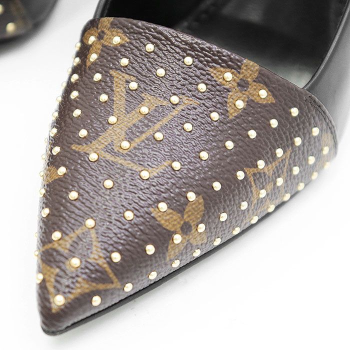 Louis Vuitton Louis Vuitton Louis Vuitton Monogram Leather Pumps Leather Shoes DUTY FREE for USA Size ONE SIZE - 2 Thumbnail