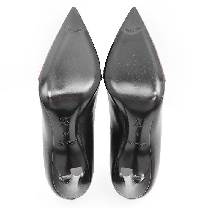 Louis Vuitton Louis Vuitton Louis Vuitton Monogram Leather Pumps Leather Shoes DUTY FREE for USA Size ONE SIZE - 9 Thumbnail