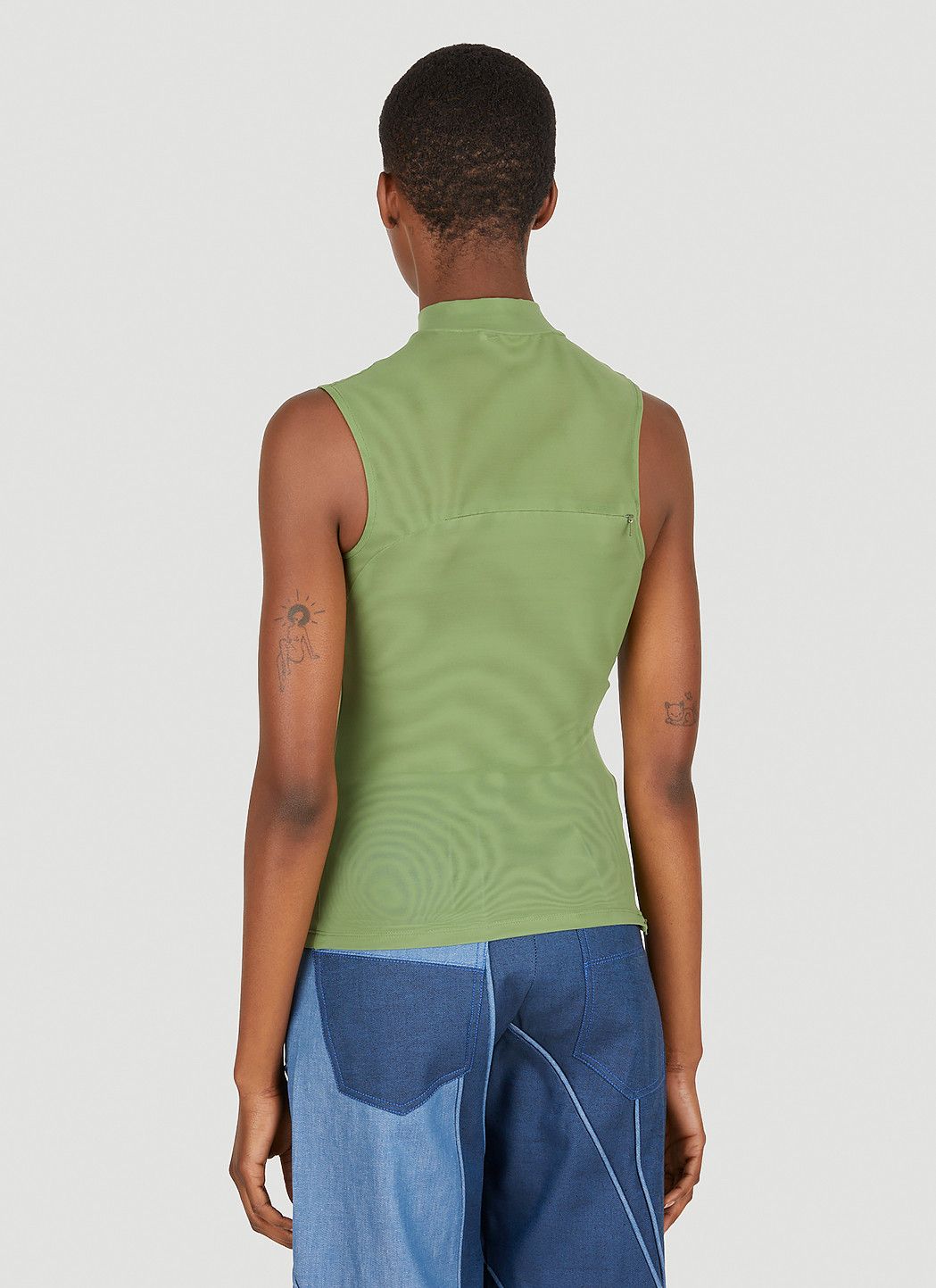 Mainline:RUS/Fr.CA/DE Mesh Zip Top Size L / US 10 / IT 46 - 4 Thumbnail