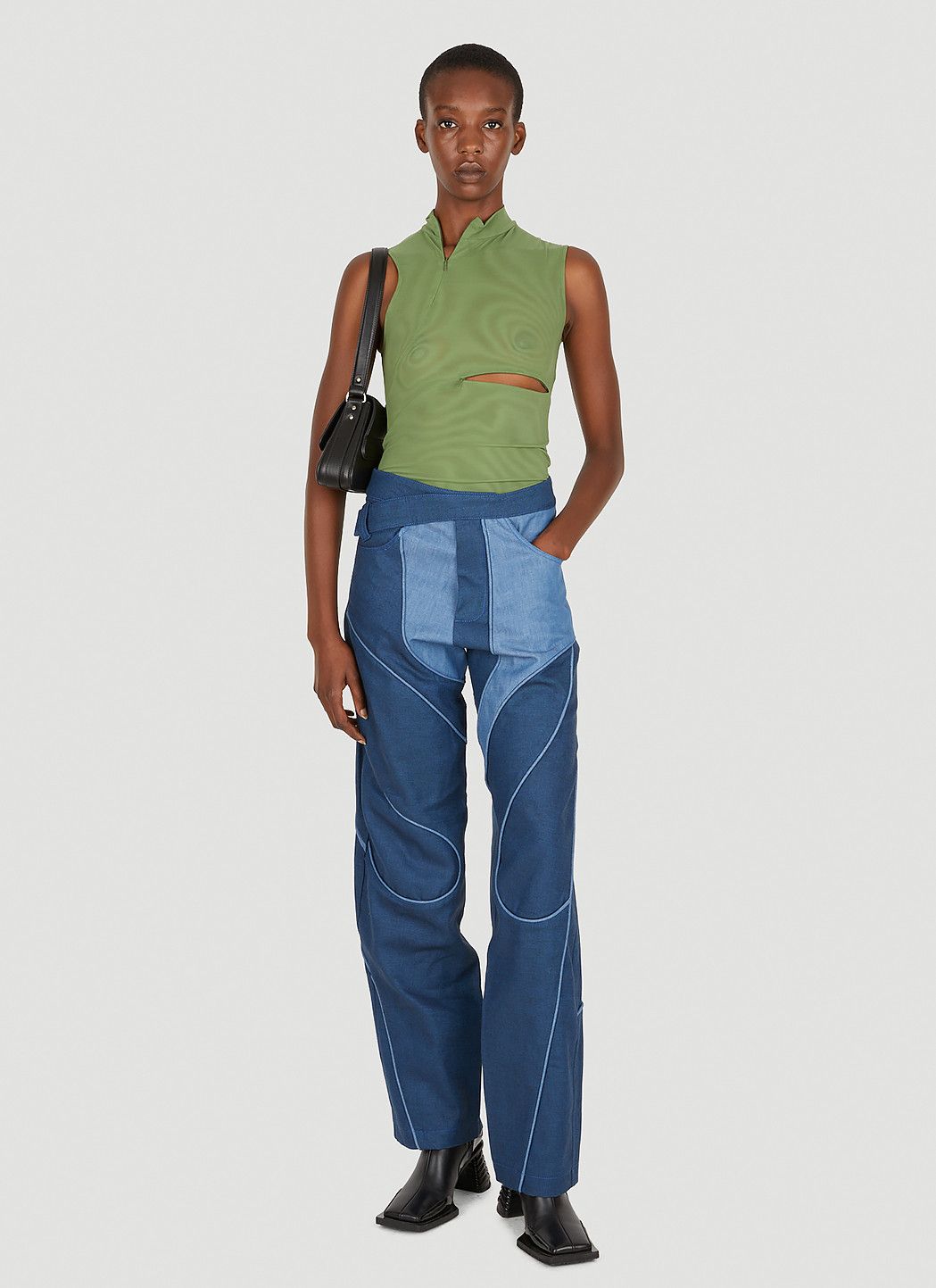 Mainline:RUS/Fr.CA/DE Mesh Zip Top Size L / US 10 / IT 46 - 2 Thumbnail