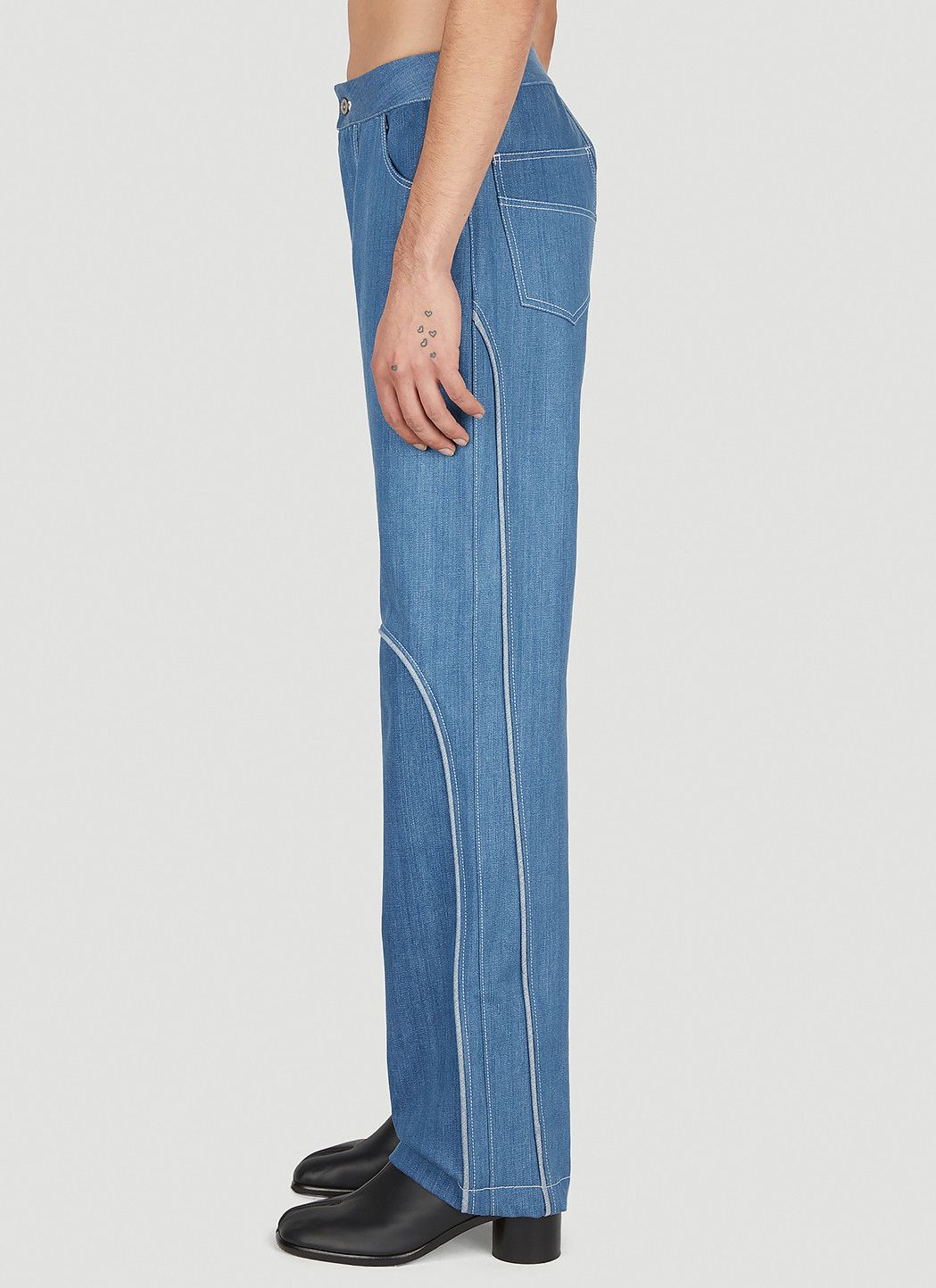 Mainline:RUS/Fr.CA/DE Contrast Piping Jeans Size 28" / US 6 / IT 42 - 3 Thumbnail
