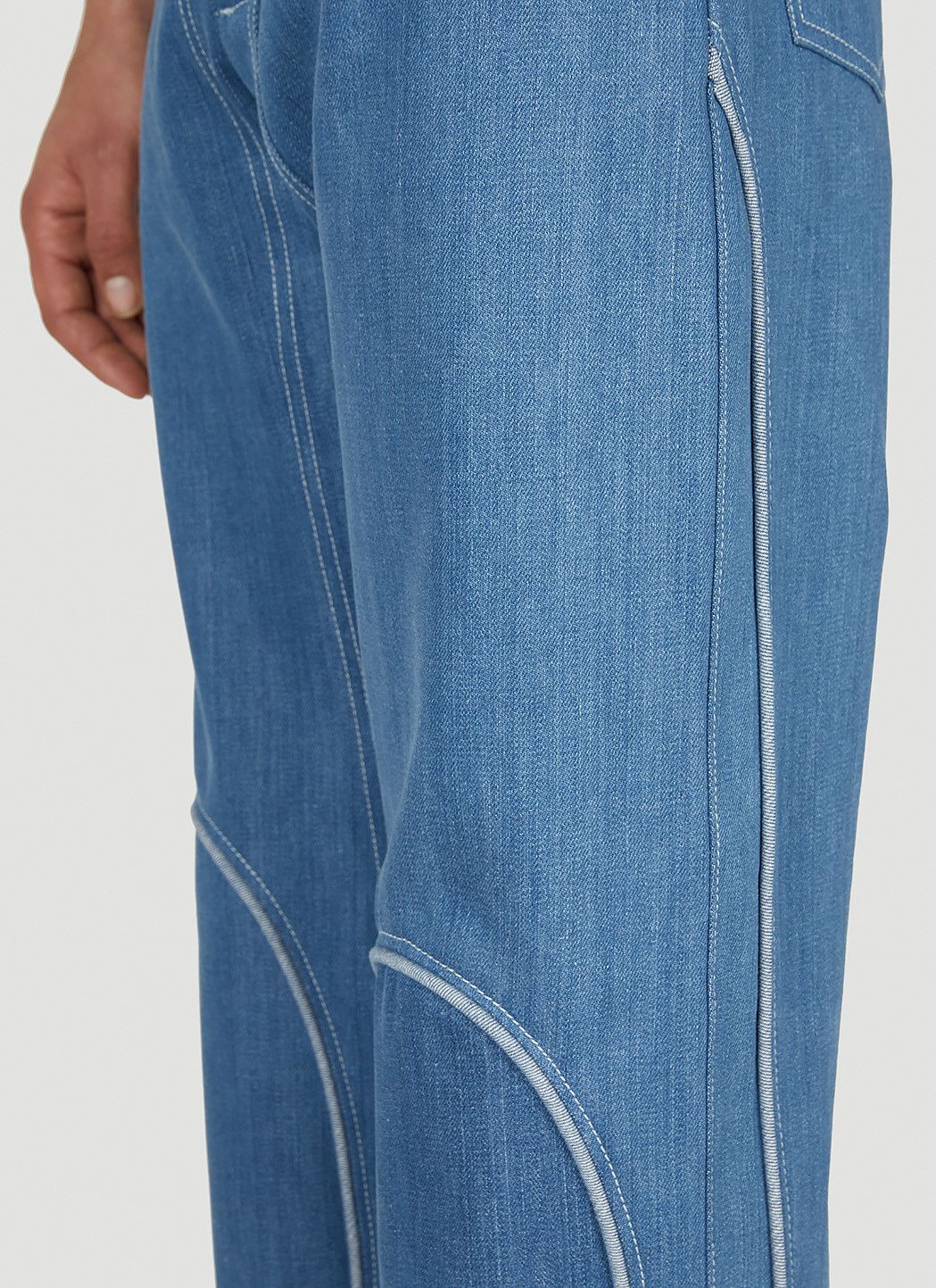 Mainline:RUS/Fr.CA/DE Contrast Piping Jeans Size US 28 / EU 44 - 5 Thumbnail