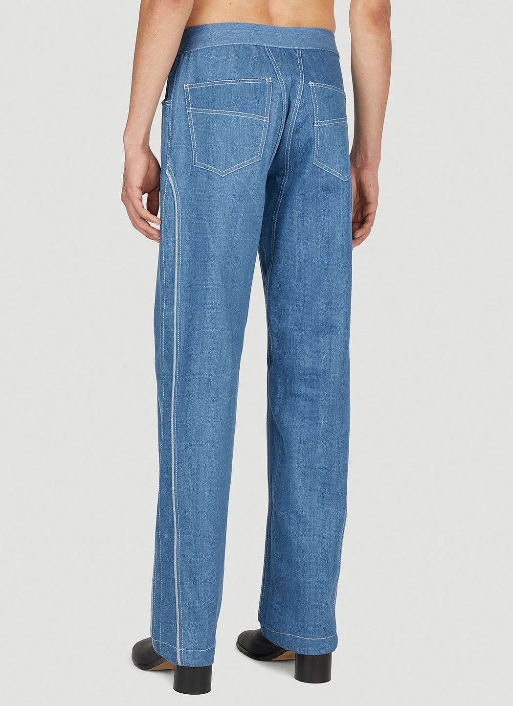 Mainline:RUS/Fr.CA/DE Contrast Piping Jeans Size US 28 / EU 44 - 4 Thumbnail
