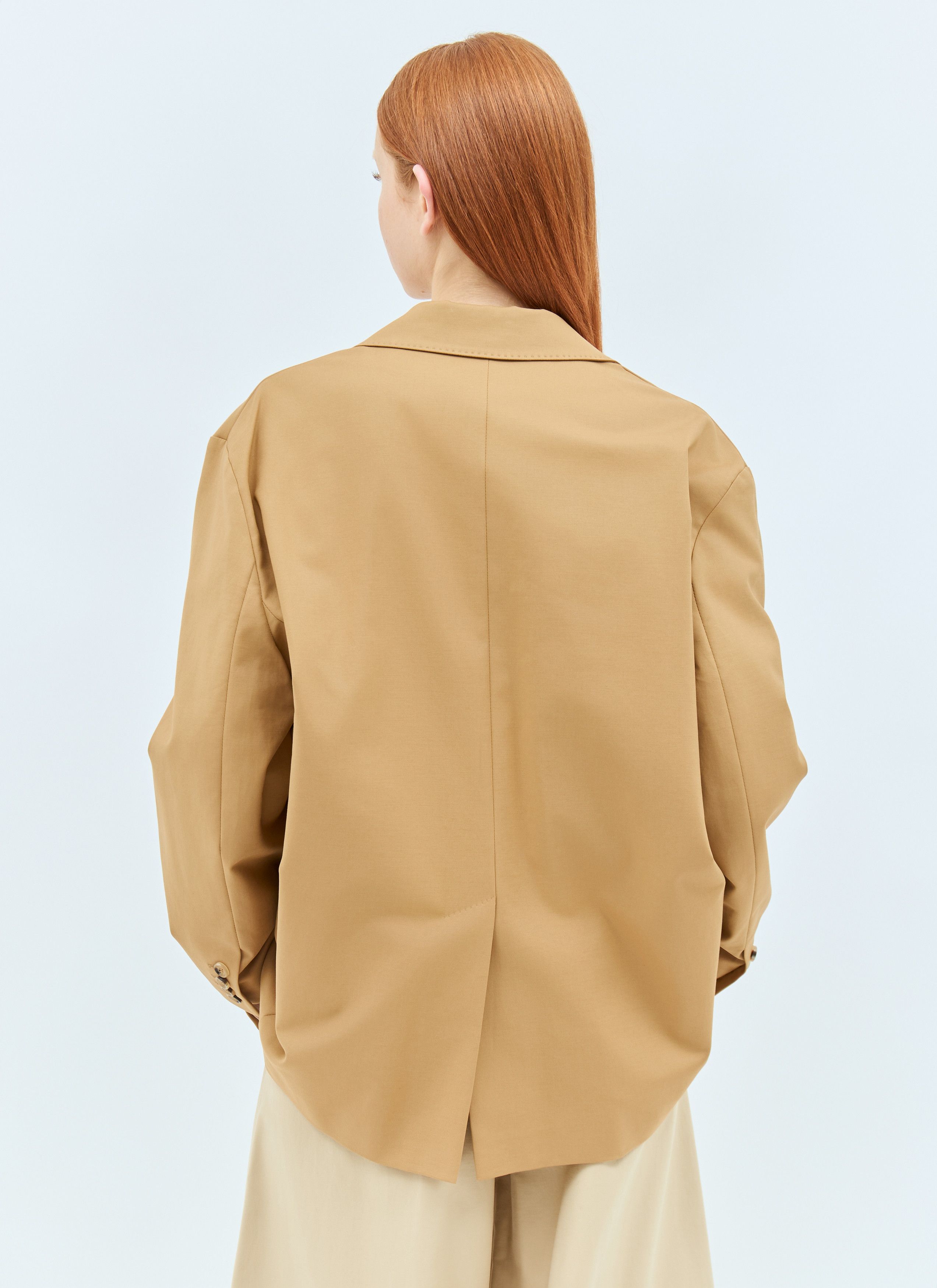 Max Mara Oversized Canvas Blazer Size M / US 6-8 / IT 42-44 - 5 Thumbnail