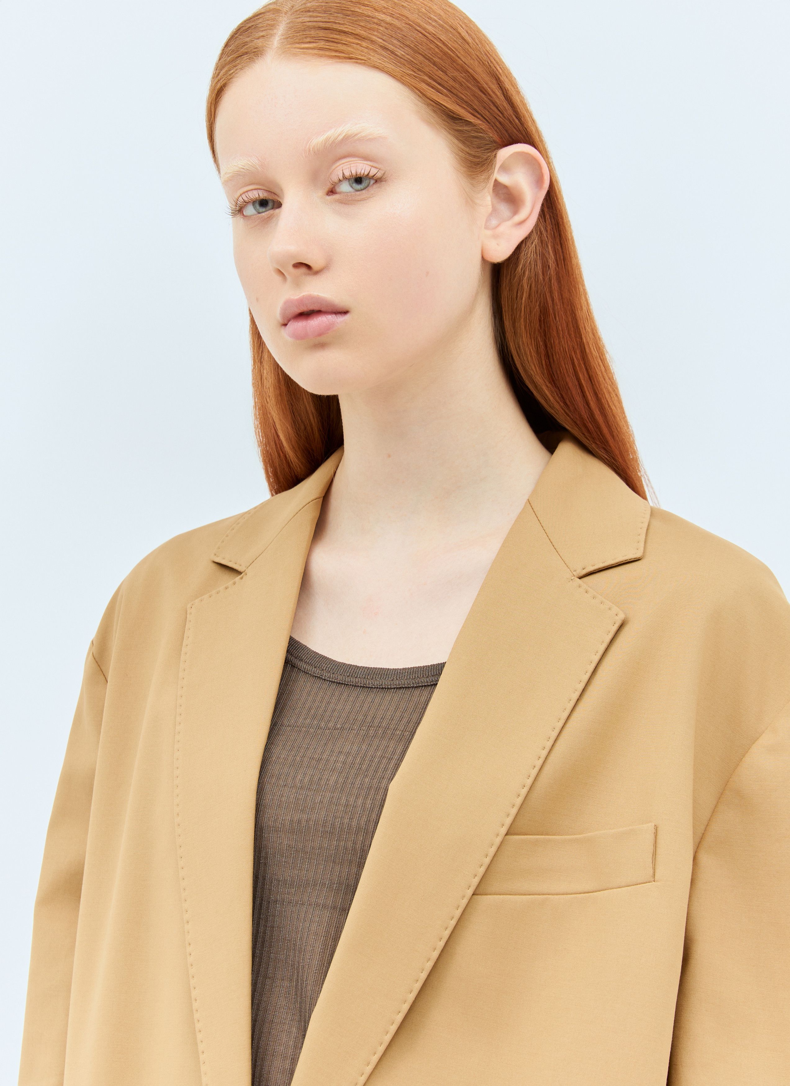 Max Mara Oversized Canvas Blazer Size M / US 6-8 / IT 42-44 - 3 Thumbnail