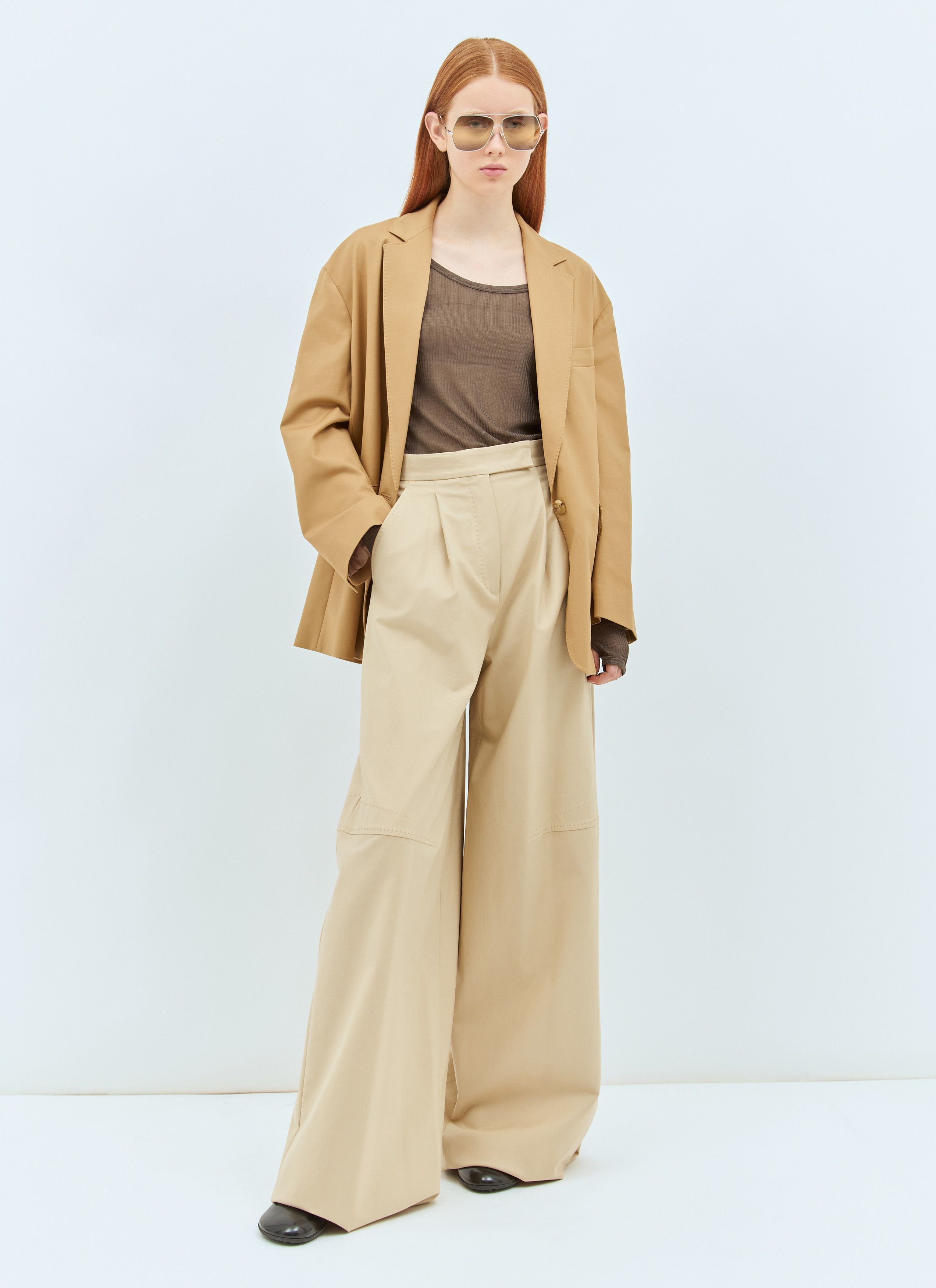 Max Mara Oversized Canvas Blazer Size M / US 6-8 / IT 42-44 - 2 Thumbnail