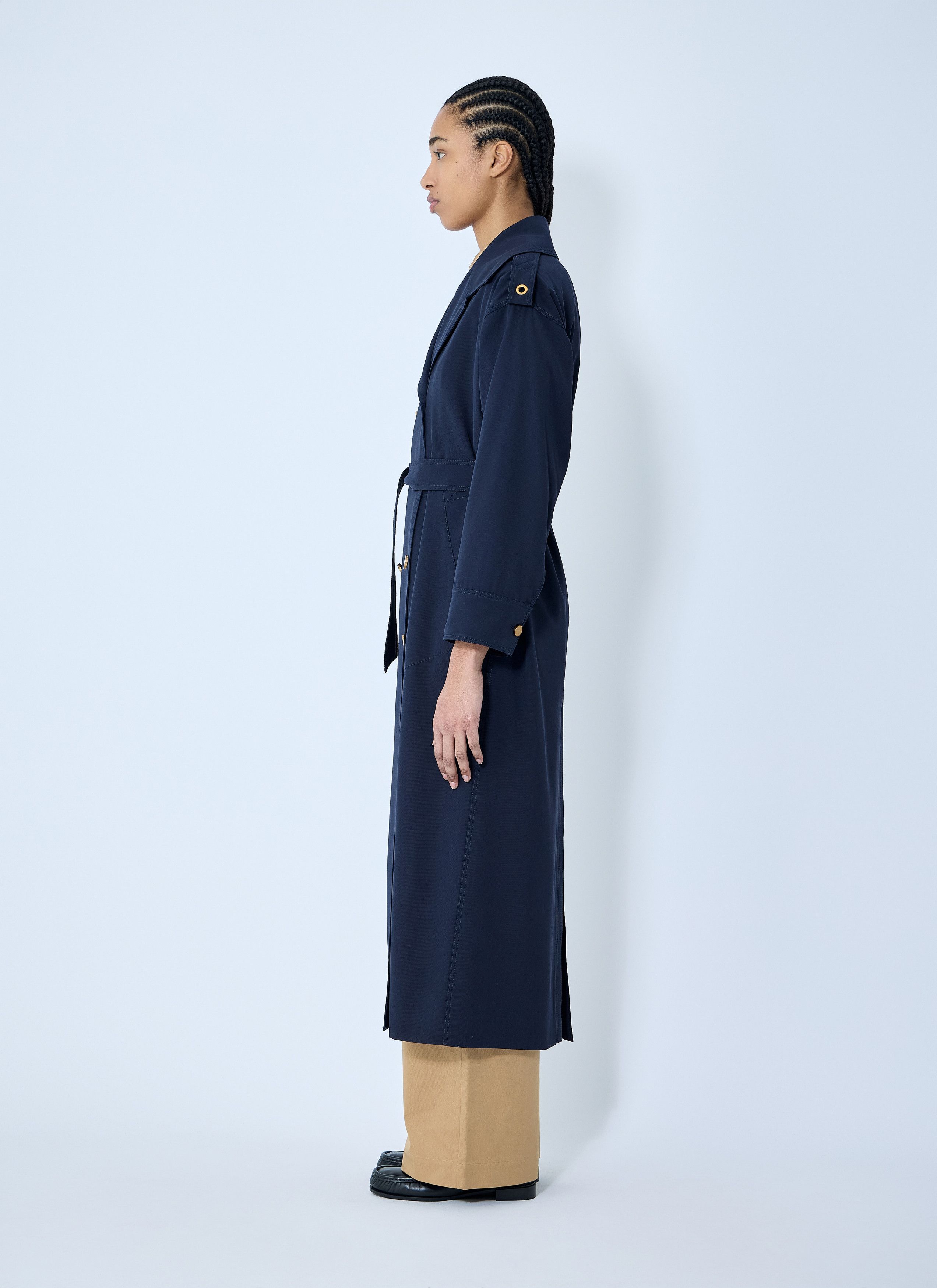 Max Mara Gabardine Wool Coat Size M / US 6-8 / IT 42-44 - 3 Thumbnail
