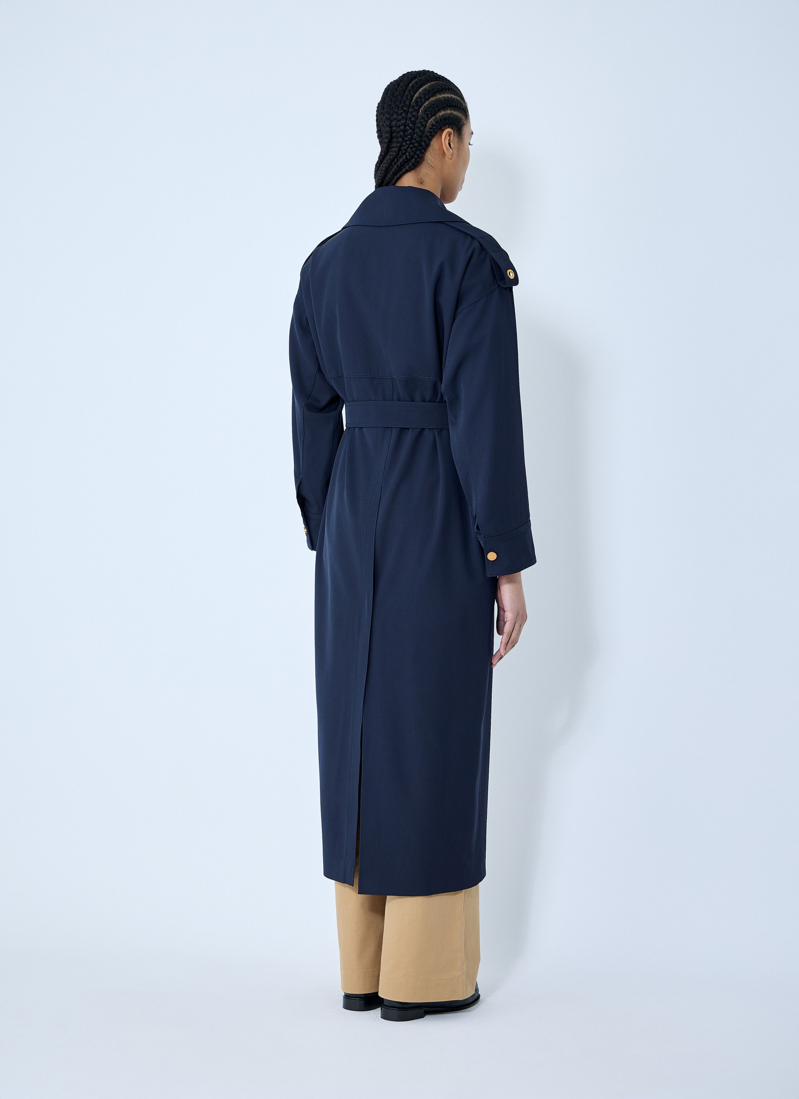 Max Mara Gabardine Wool Coat Size M / US 6-8 / IT 42-44 - 4 Thumbnail