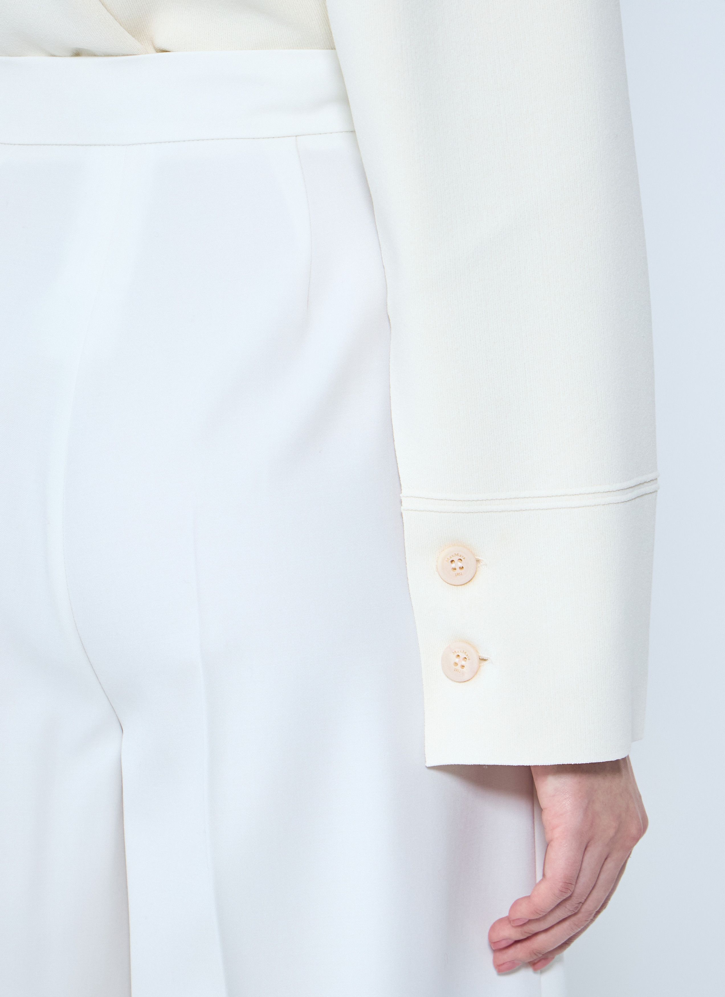 Max Mara Gabardine Wool Pants Size 28" / US 6 / IT 42 - 6 Thumbnail