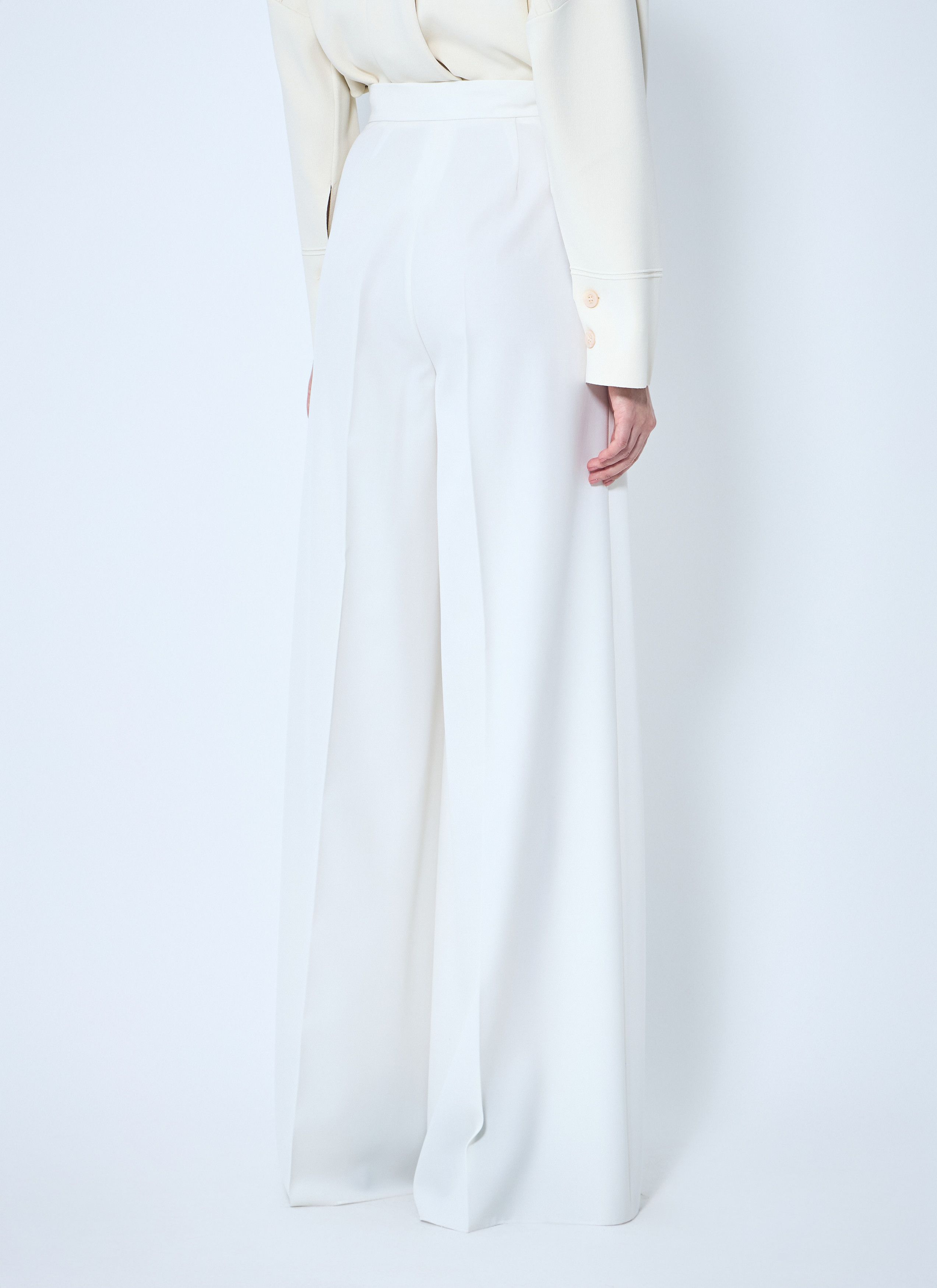 Max Mara Gabardine Wool Pants Size 28" / US 6 / IT 42 - 4 Thumbnail