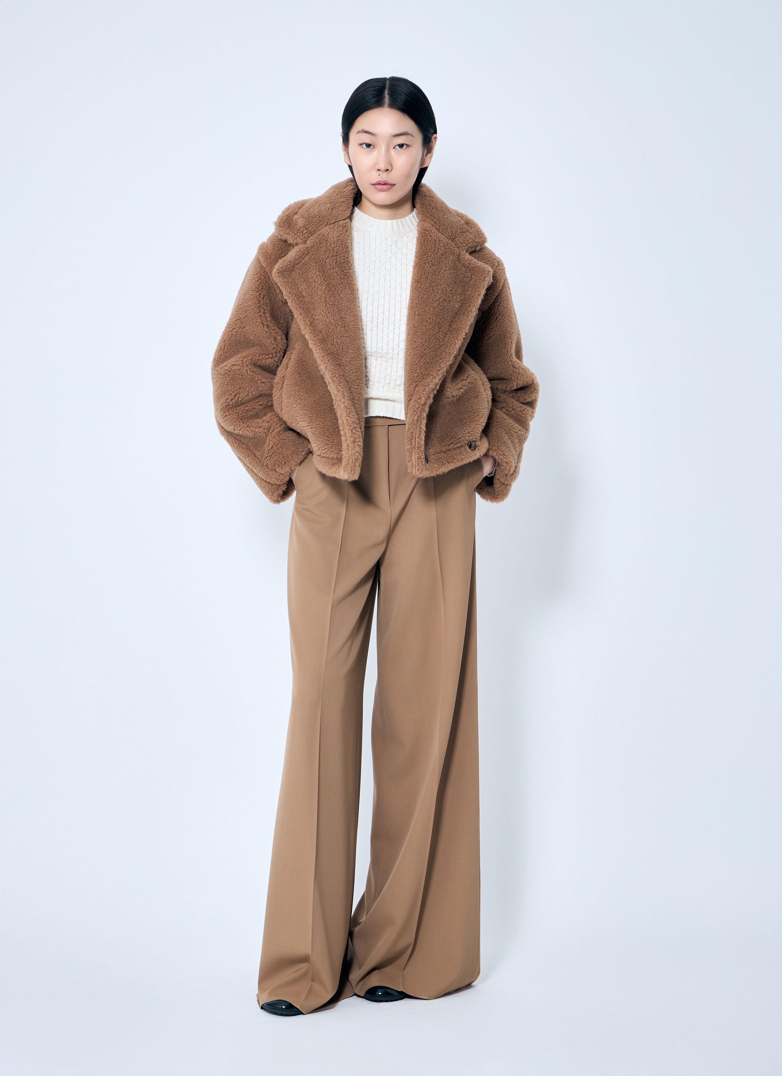 Max Mara Gabardine Wool Pants Size 32" / US 10 / IT 46 - 2 Thumbnail