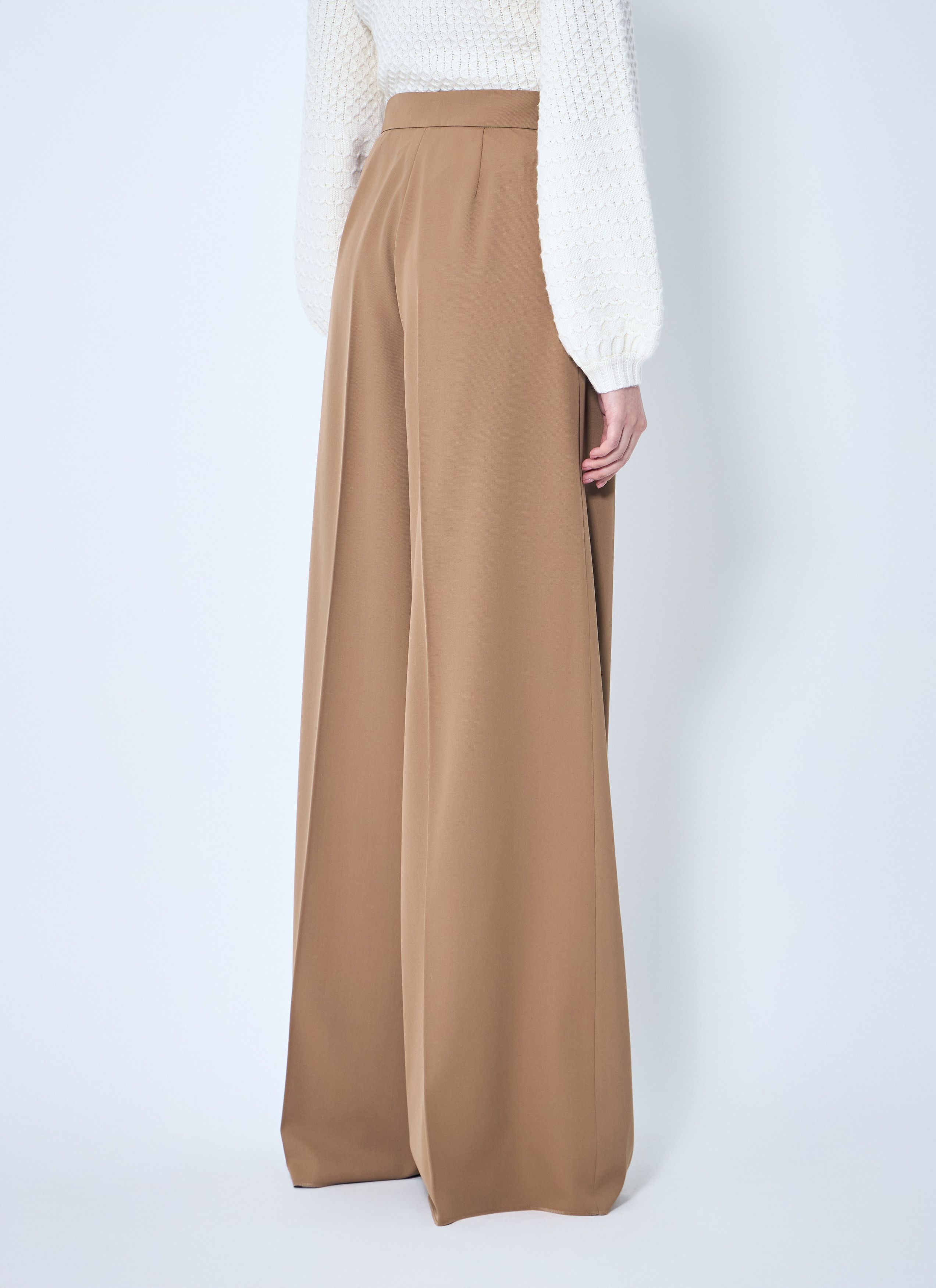 Max Mara Gabardine Wool Pants Size 32" / US 10 / IT 46 - 4 Thumbnail