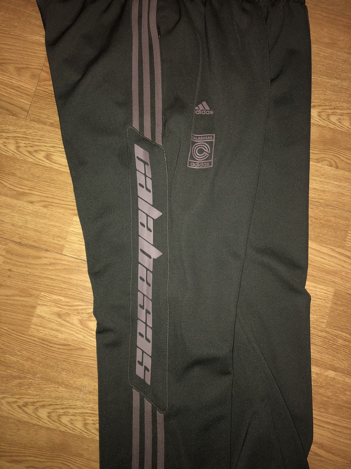 Adidas × Kanye West Khaki “Calabasas” Track pants Size L Size US 32 / EU 48 - 7 Thumbnail
