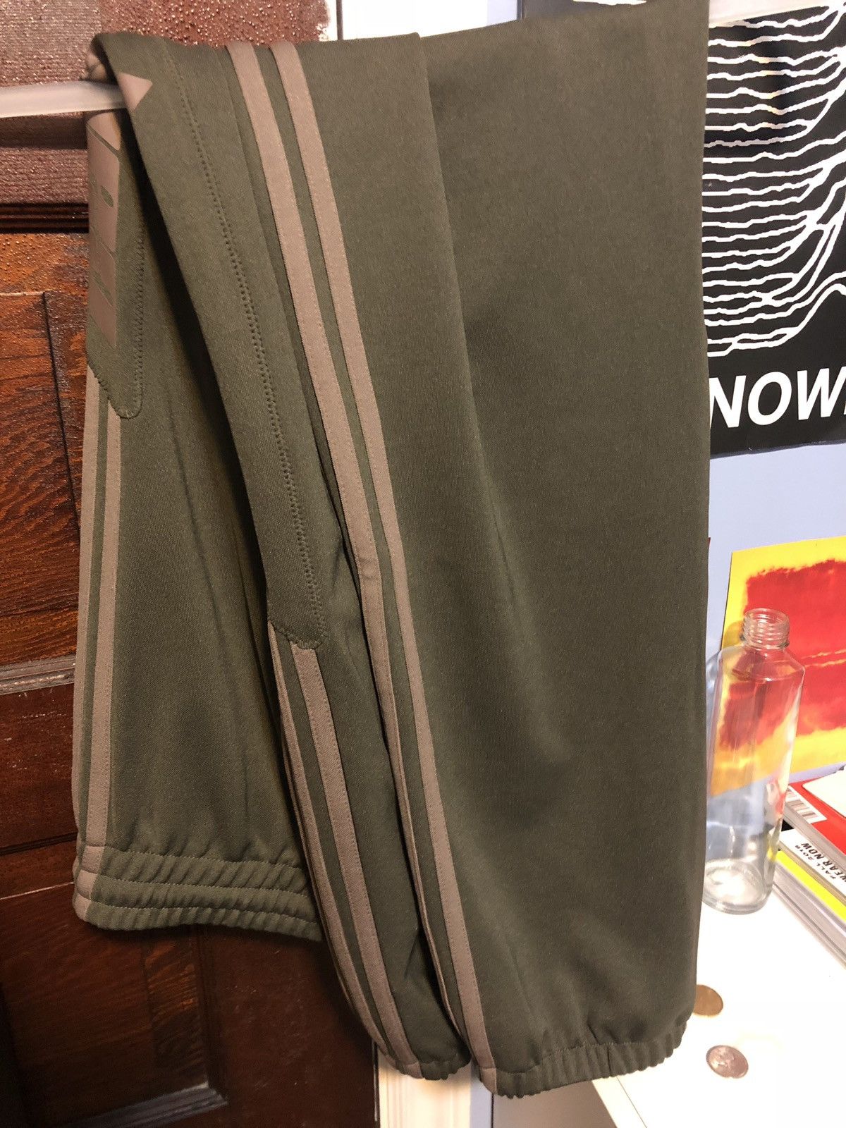 Adidas × Kanye West Khaki “Calabasas” Track pants Size L Size US 32 / EU 48 - 3 Thumbnail