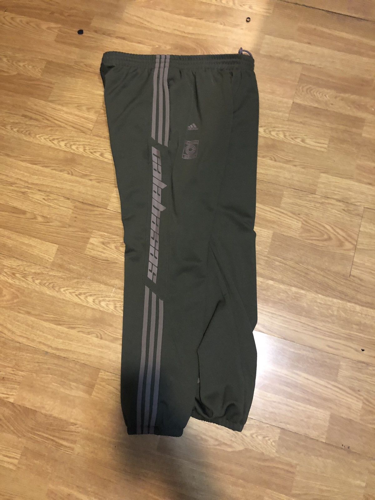 Adidas × Kanye West Khaki “Calabasas” Track pants Size L Size US 32 / EU 48 - 6 Thumbnail