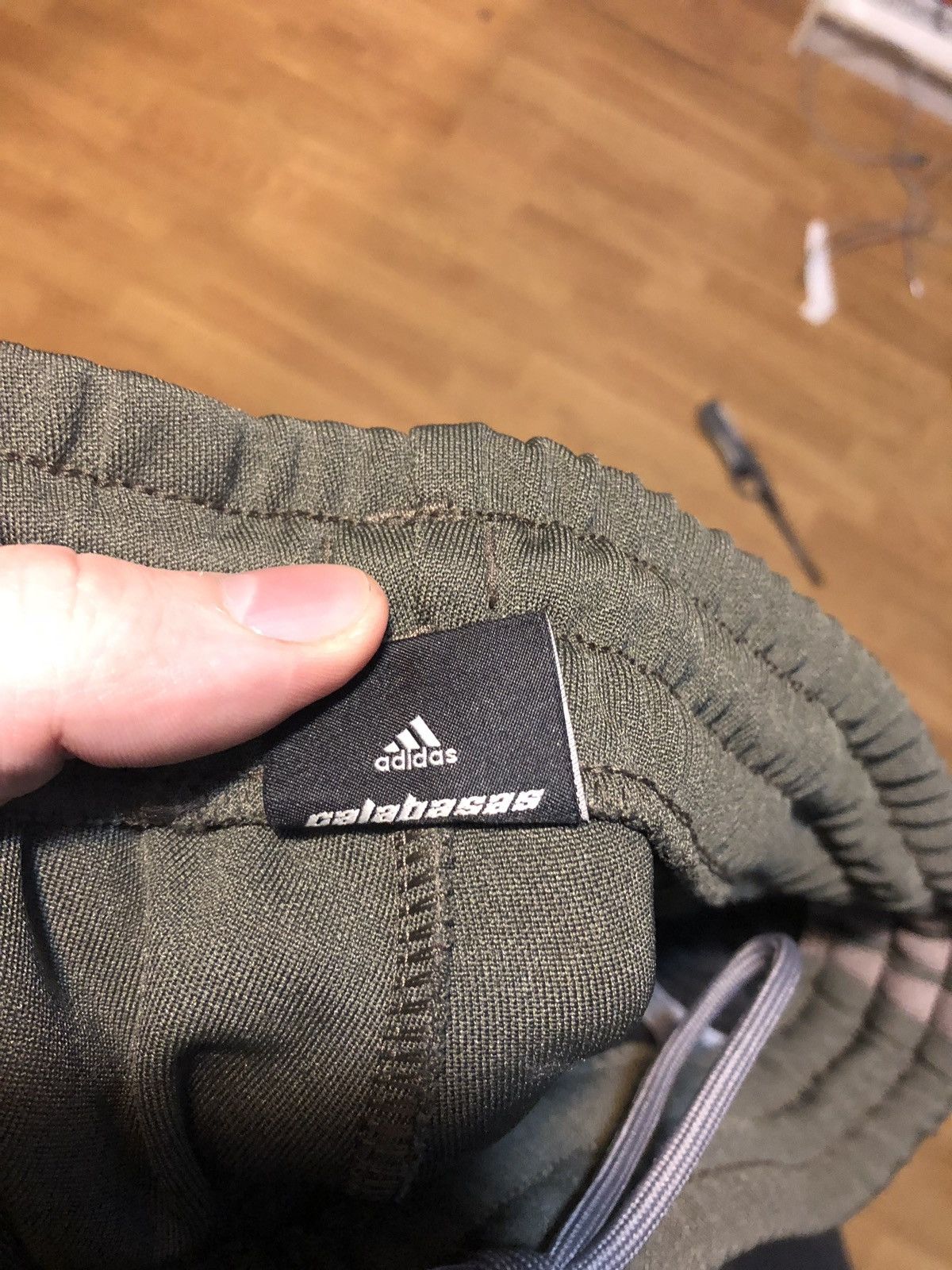 Adidas × Kanye West Khaki “Calabasas” Track pants Size L Size US 32 / EU 48 - 4 Thumbnail