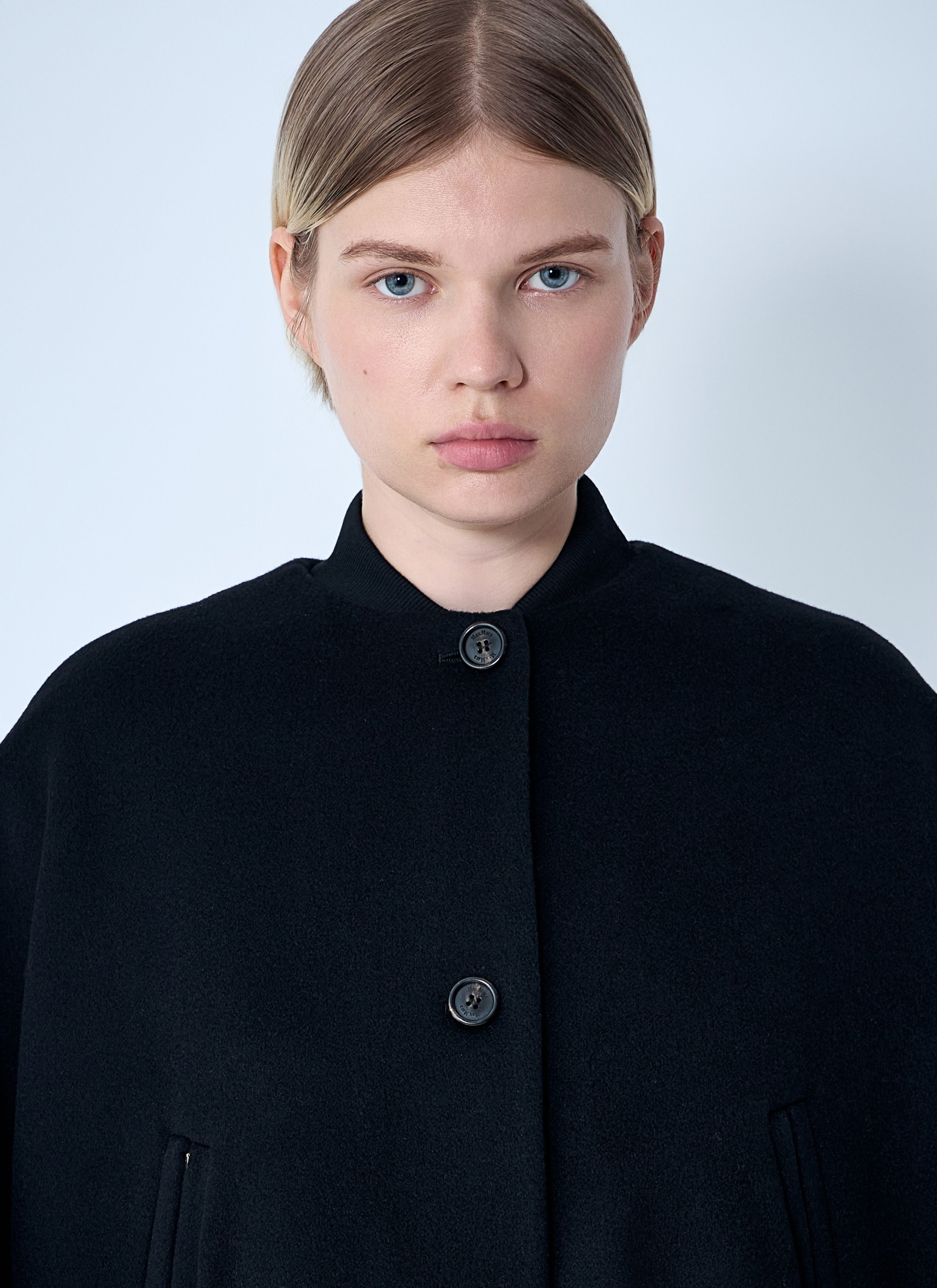 Max Mara Cashmere Cropped Sleeve Jacket Size L / US 10 / IT 46 - 5 Thumbnail
