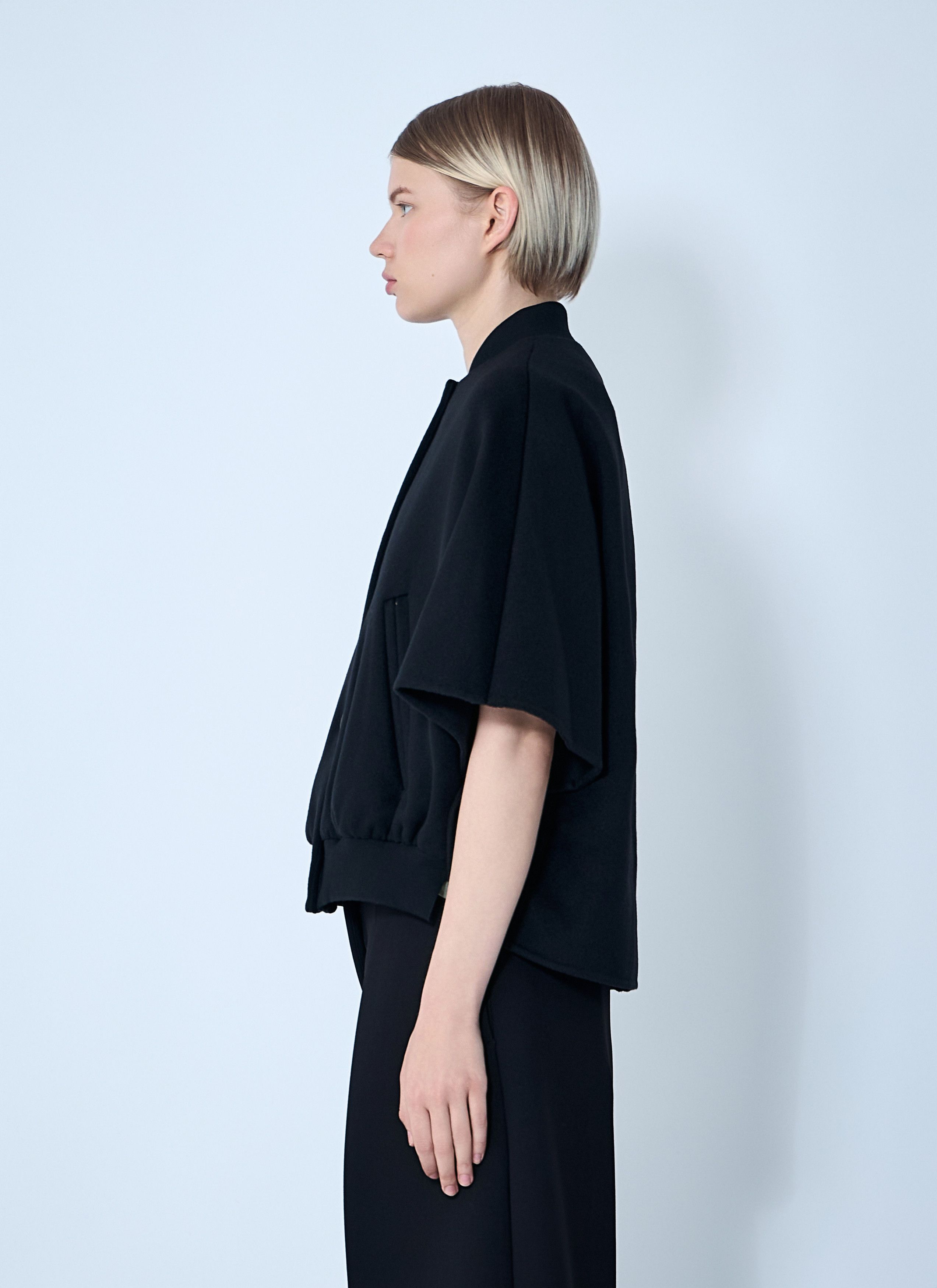 Max Mara Cashmere Cropped Sleeve Jacket Size L / US 10 / IT 46 - 3 Thumbnail