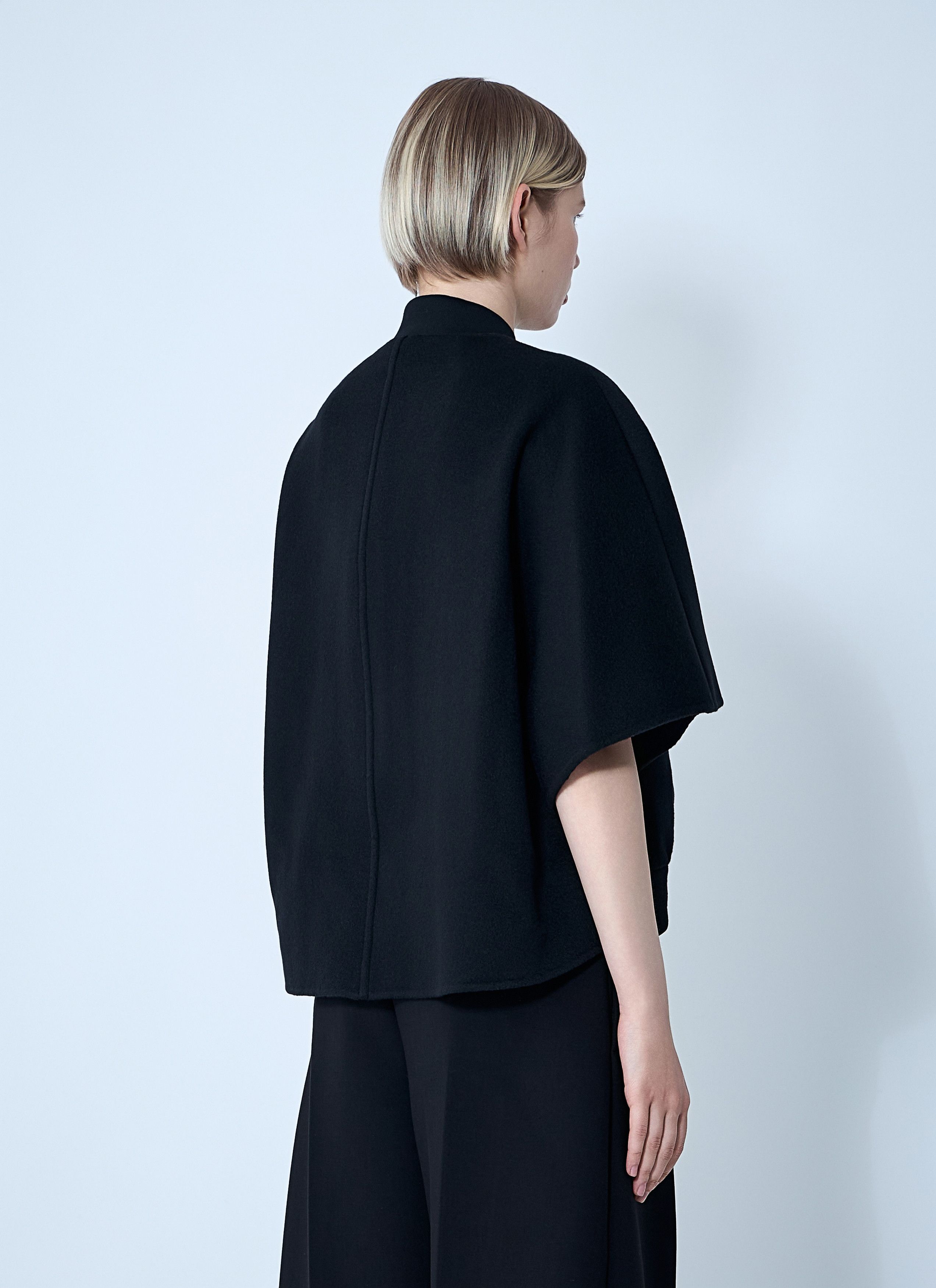 Max Mara Cashmere Cropped Sleeve Jacket Size L / US 10 / IT 46 - 4 Thumbnail