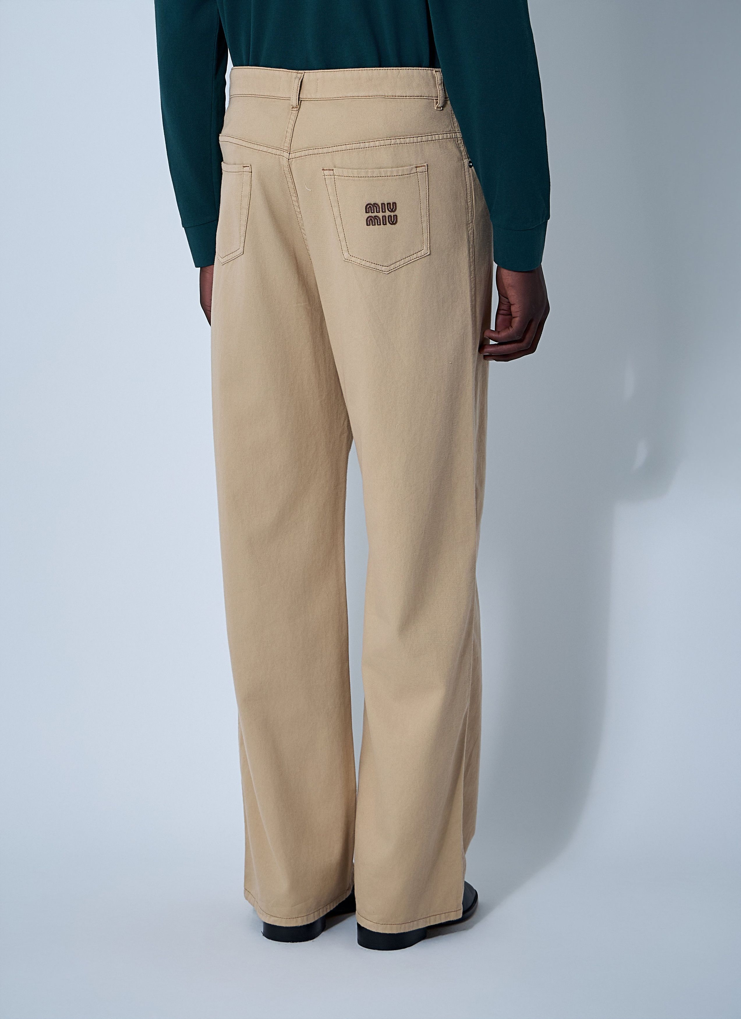 Miu Miu Logo Motif Jeans Size US 34 / EU 50 - 4 Thumbnail
