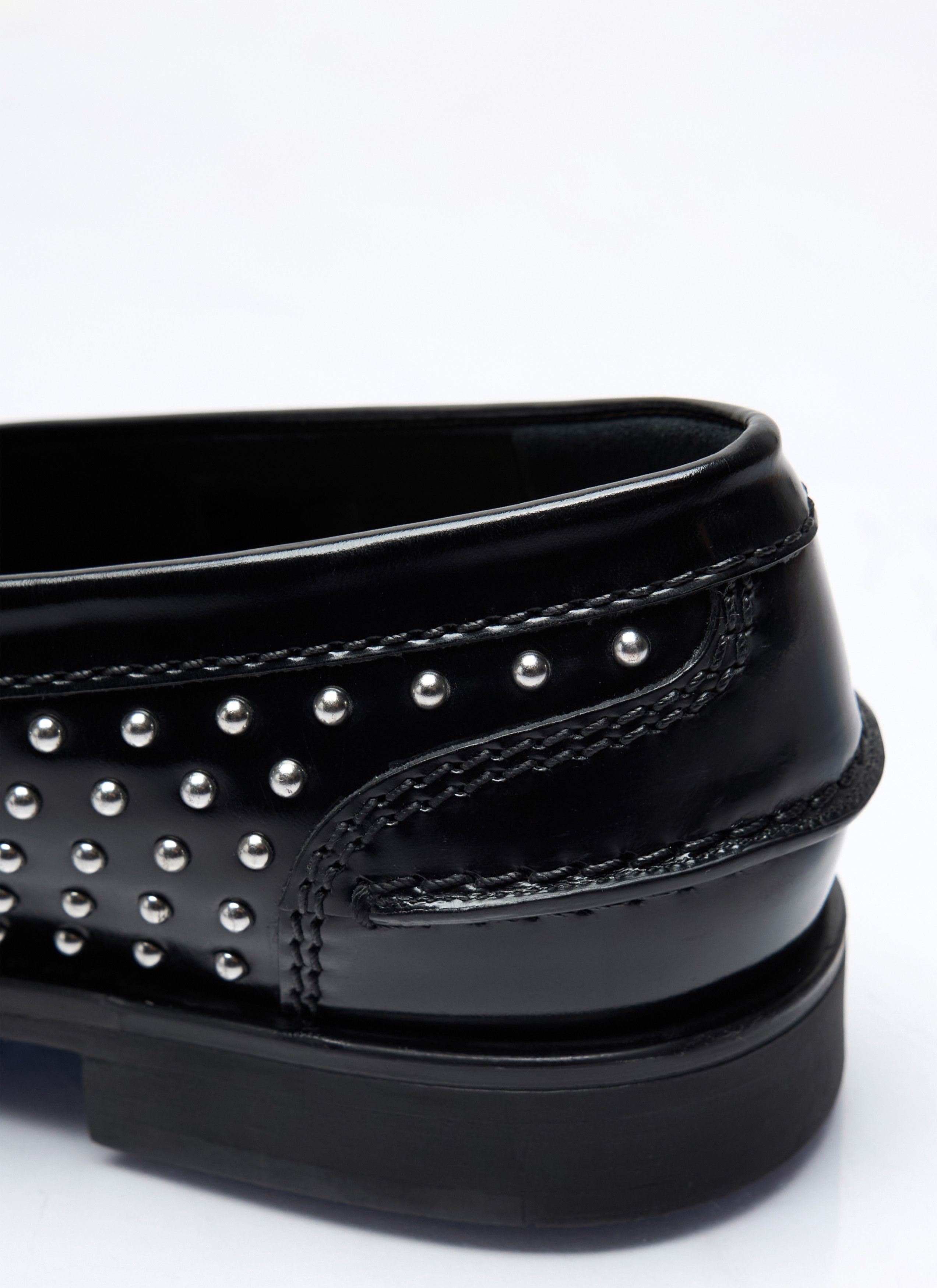 Miu Miu Studded Leather Loafers Size US 7 / IT 37 - 6 Thumbnail