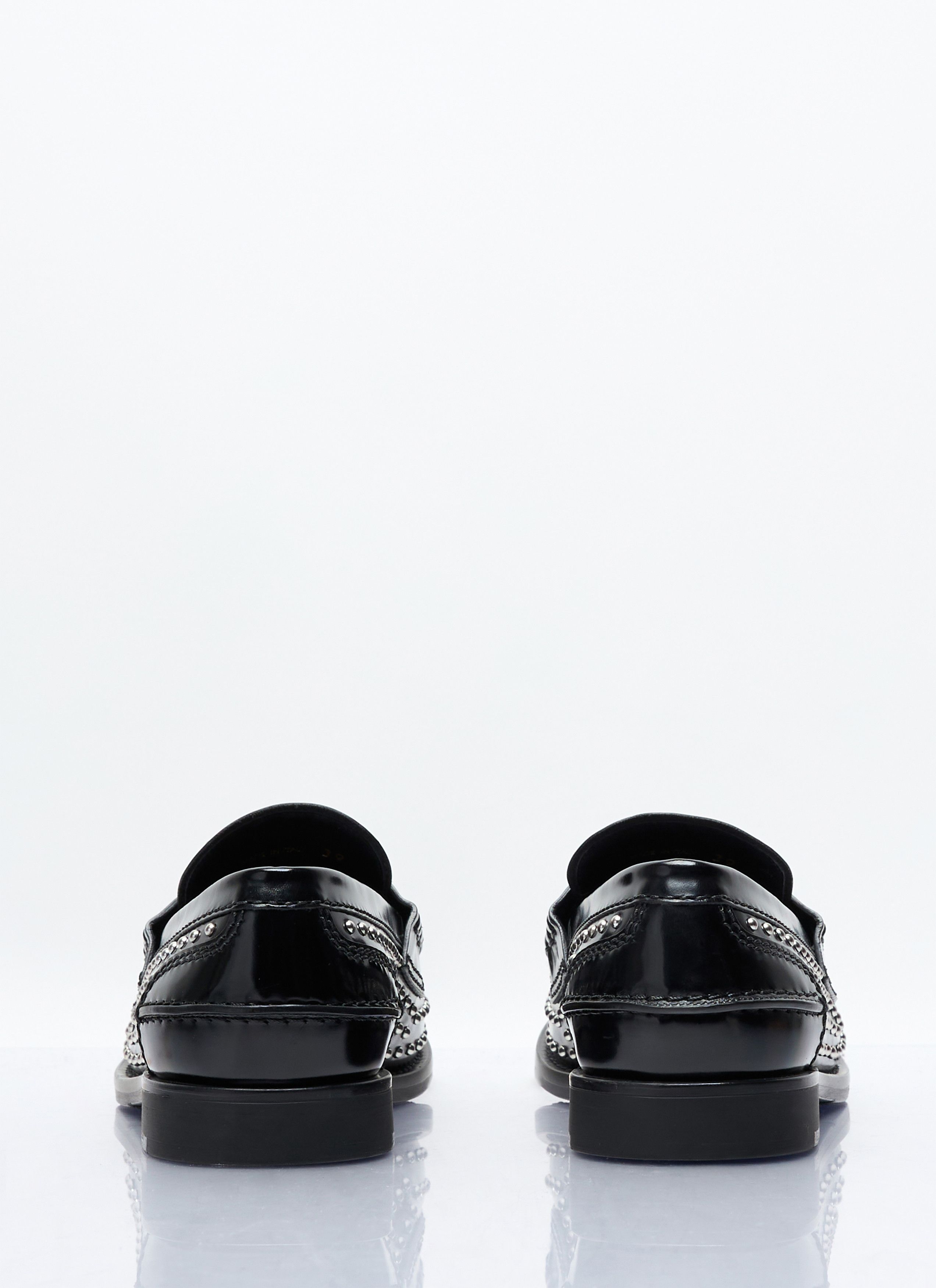 Miu Miu Studded Leather Loafers Size US 7 / IT 37 - 5 Thumbnail