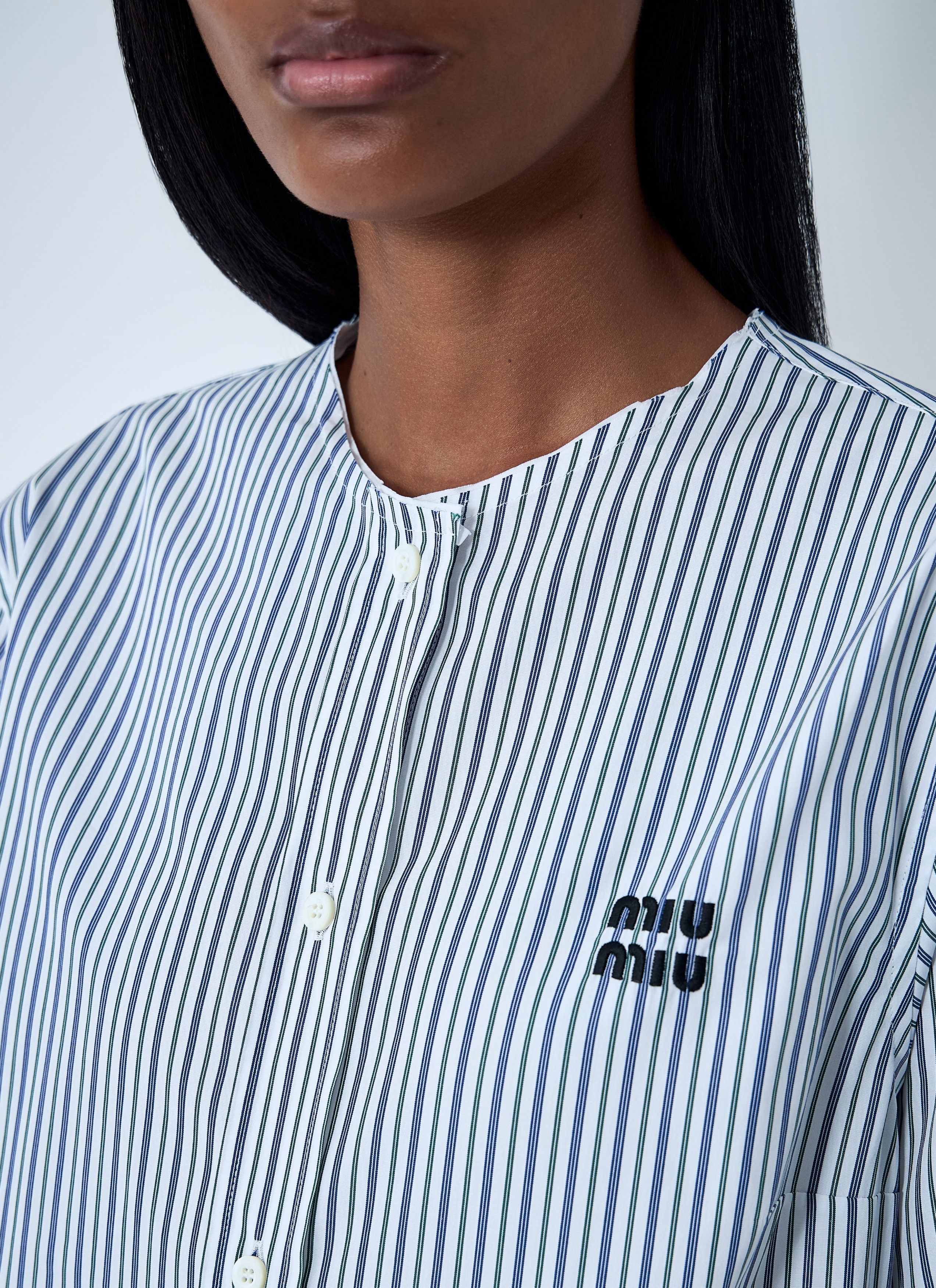 Miu Miu Striped Pleated Dress Size M / US 6-8 / IT 42-44 - 5 Thumbnail