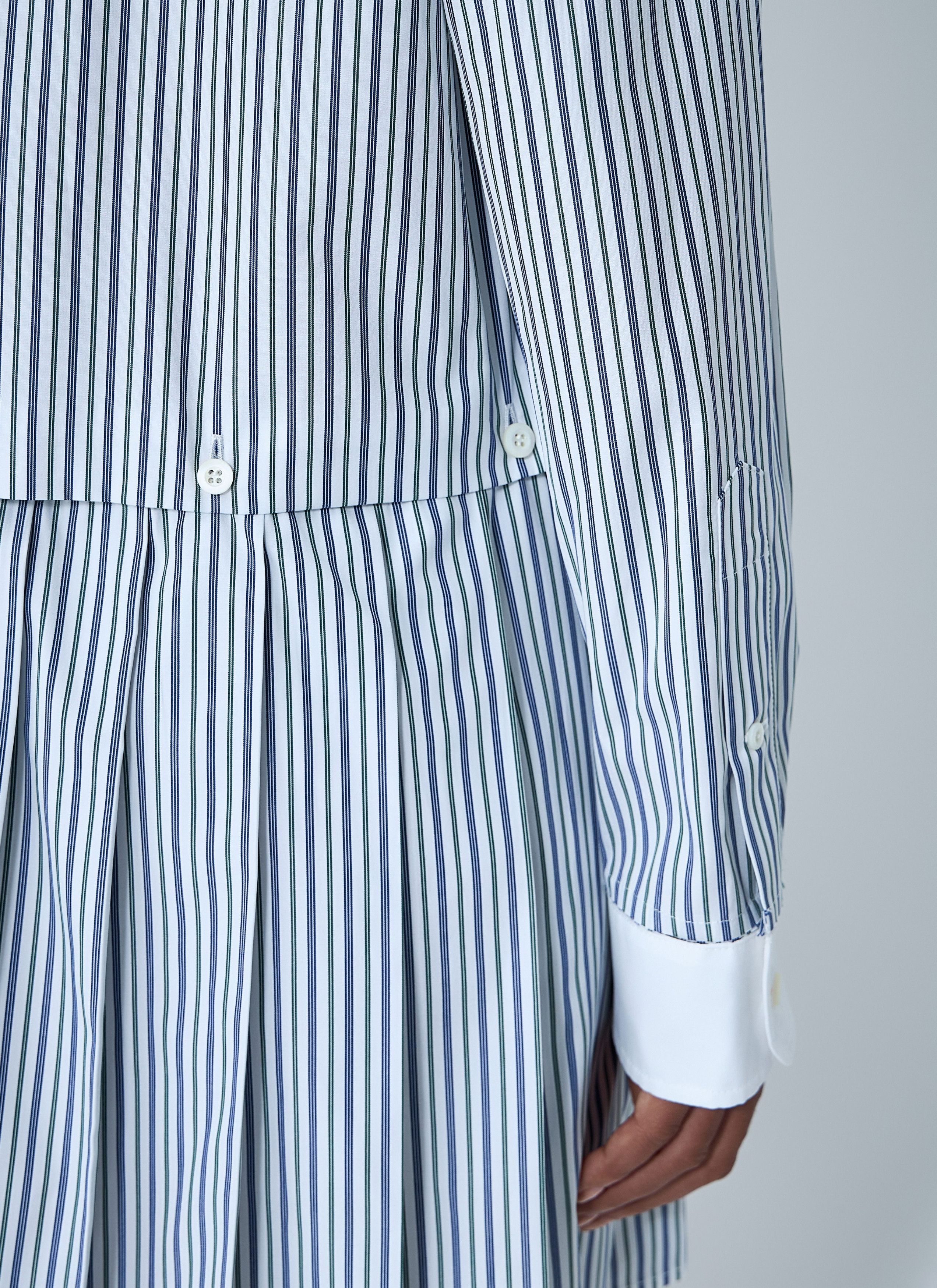 Miu Miu Striped Pleated Dress Size M / US 6-8 / IT 42-44 - 6 Thumbnail