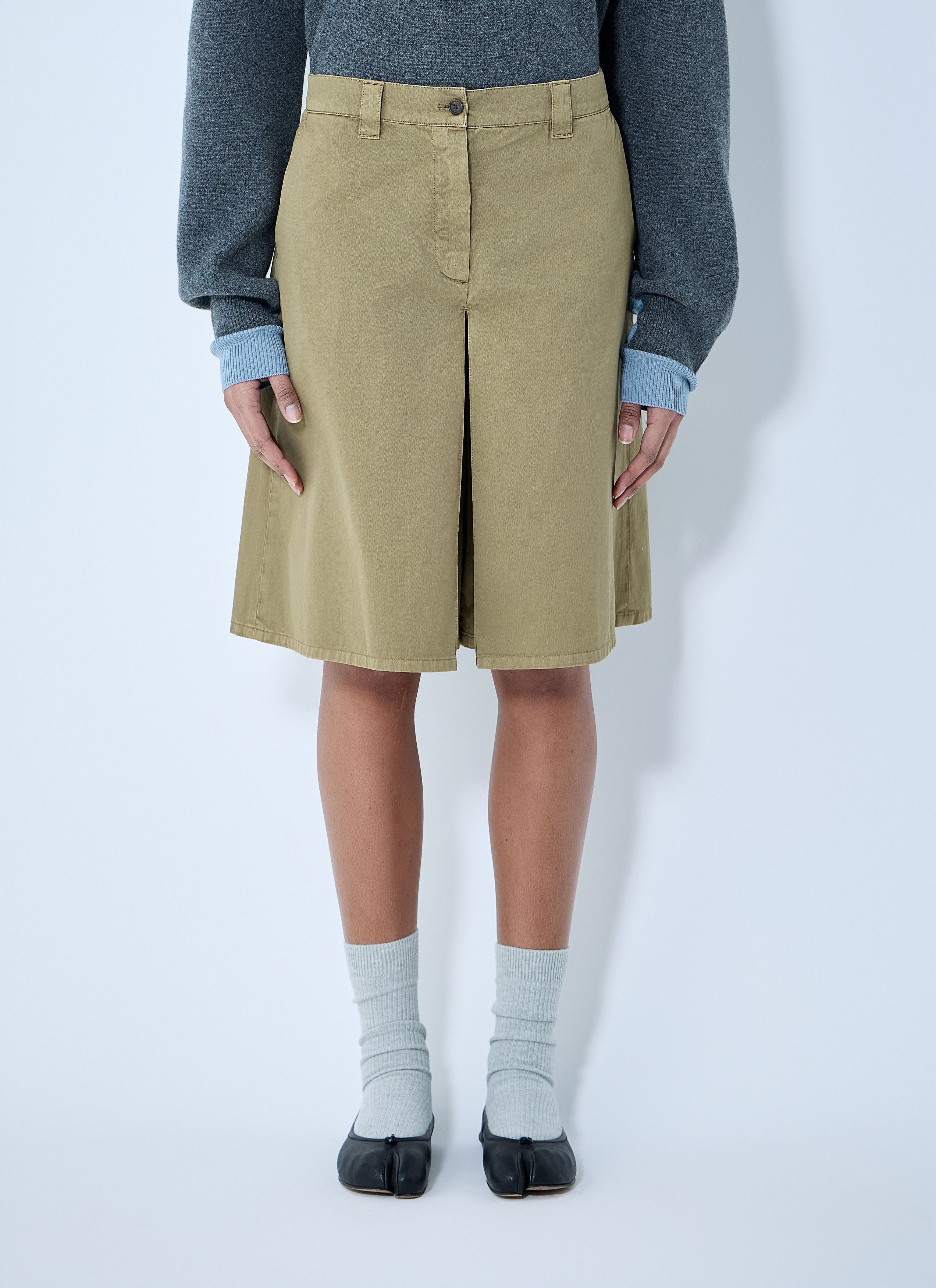 Miu Miu Garment-Dyed Skirt Size 34" / US 12 / IT 48 - 7 Thumbnail