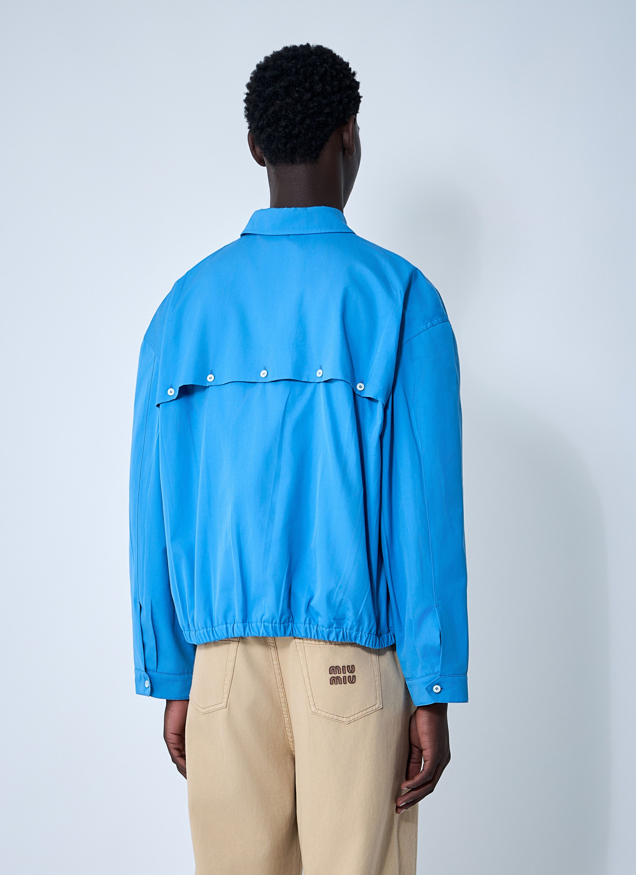 Miu Miu Logo Motif Blouson Jacket Size M / US 6-8 / IT 42-44 - 4 Thumbnail