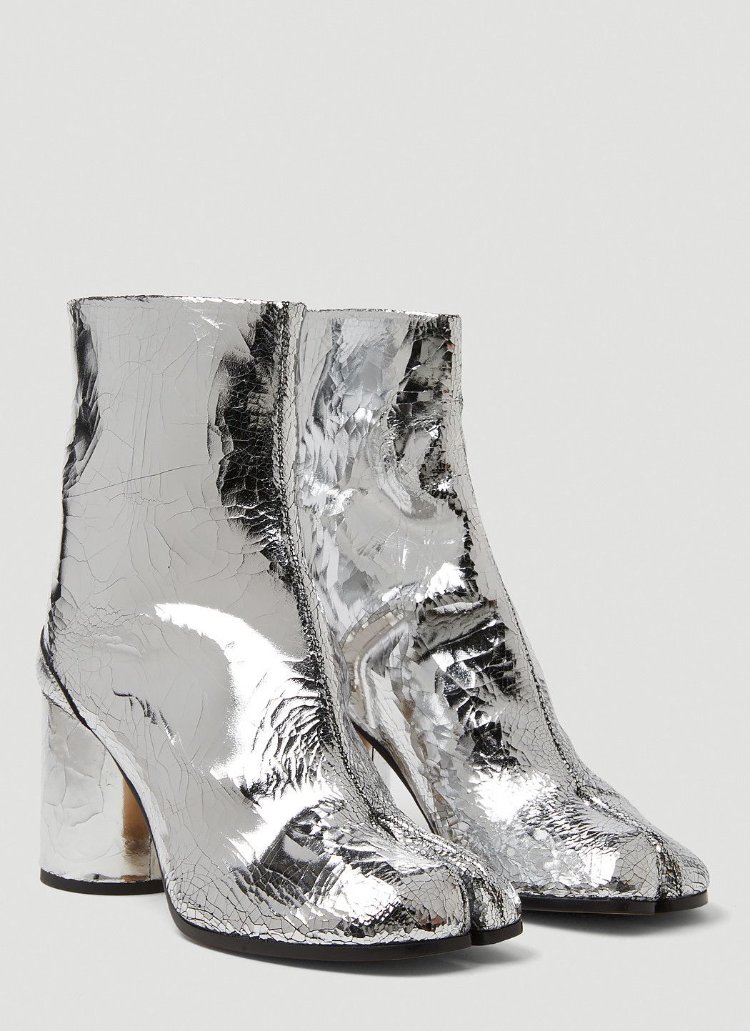 Maison Margiela Metallic Tabi H80 Boots Size US 6 / IT 36 - 2 Thumbnail