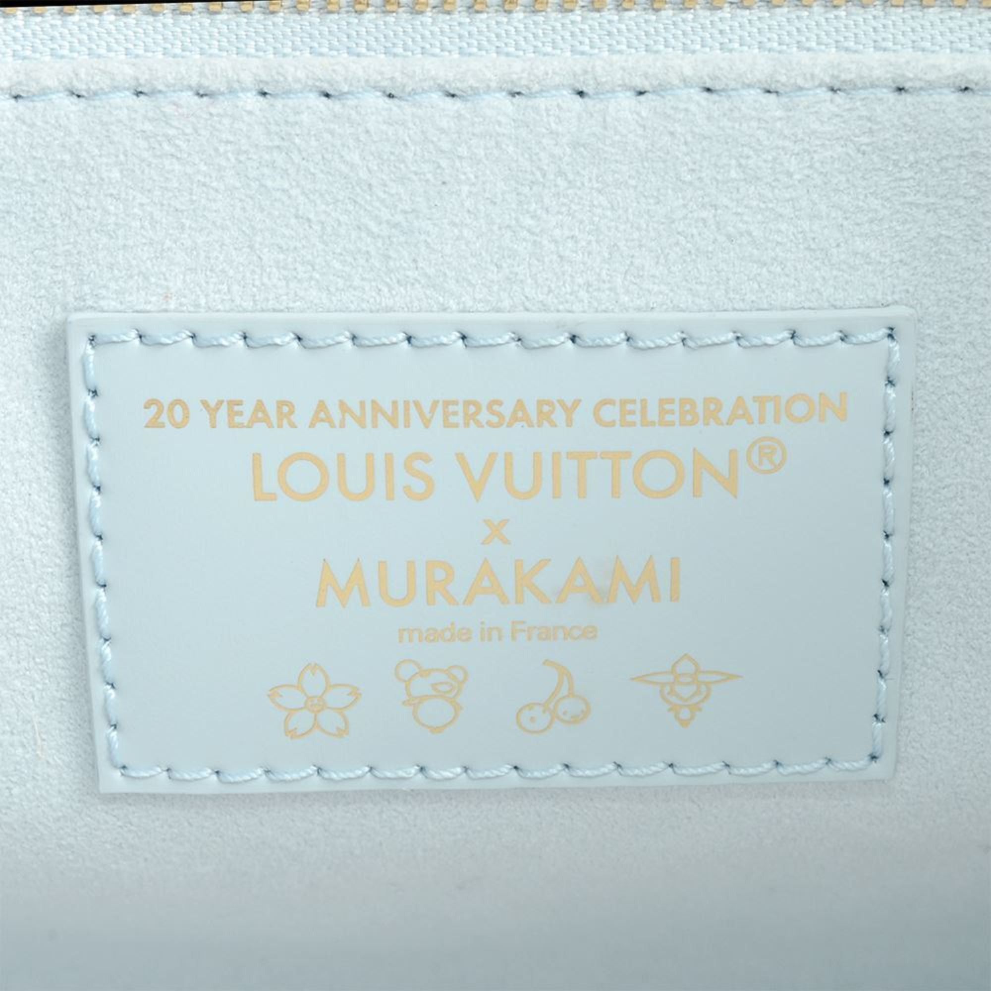 Louis Vuitton Louis Vuitton LV×TM On the Go PM Handbag Monogram Empreinte M13836 Washed Blue RFID Takashi Murakami Size ONE SIZE - 7 Thumbnail