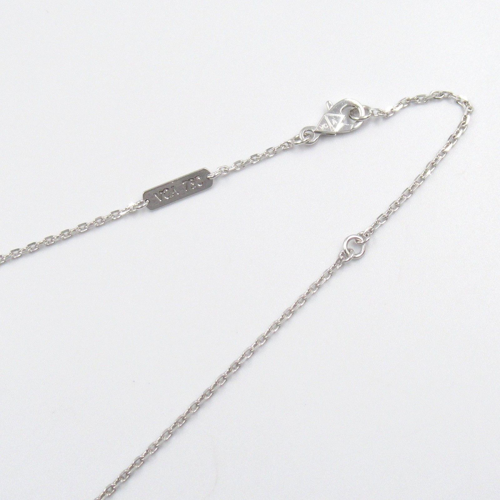 Van Cleef & Arpels Van Cleef & Arpels Van Cleef & Arpels Frivole K18WG Diamond Necklace Crocodile skin Necklace Size ONE SIZE - 4 Thumbnail