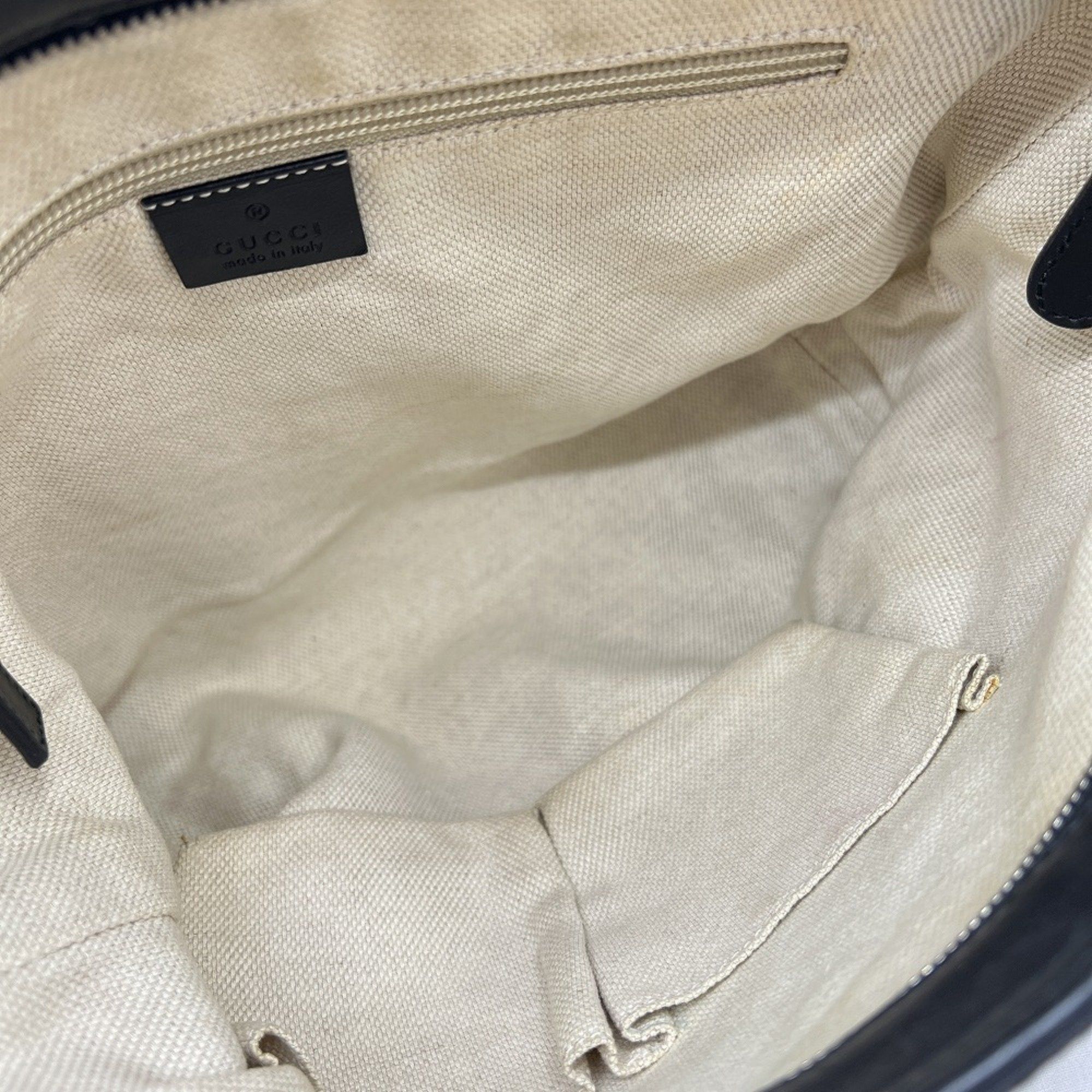Gucci GUCCI Shoulder Bag 337598 GG Canvas Sherry Line Black Leather Men's Size ONE SIZE - 7 Thumbnail