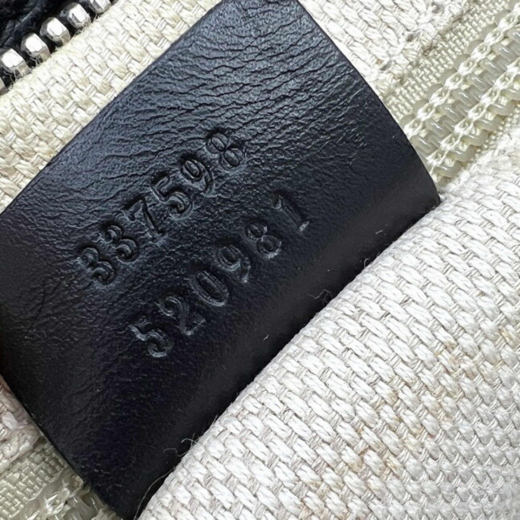 Gucci GUCCI Shoulder Bag 337598 GG Canvas Sherry Line Black Leather Men's Size ONE SIZE - 10 Thumbnail