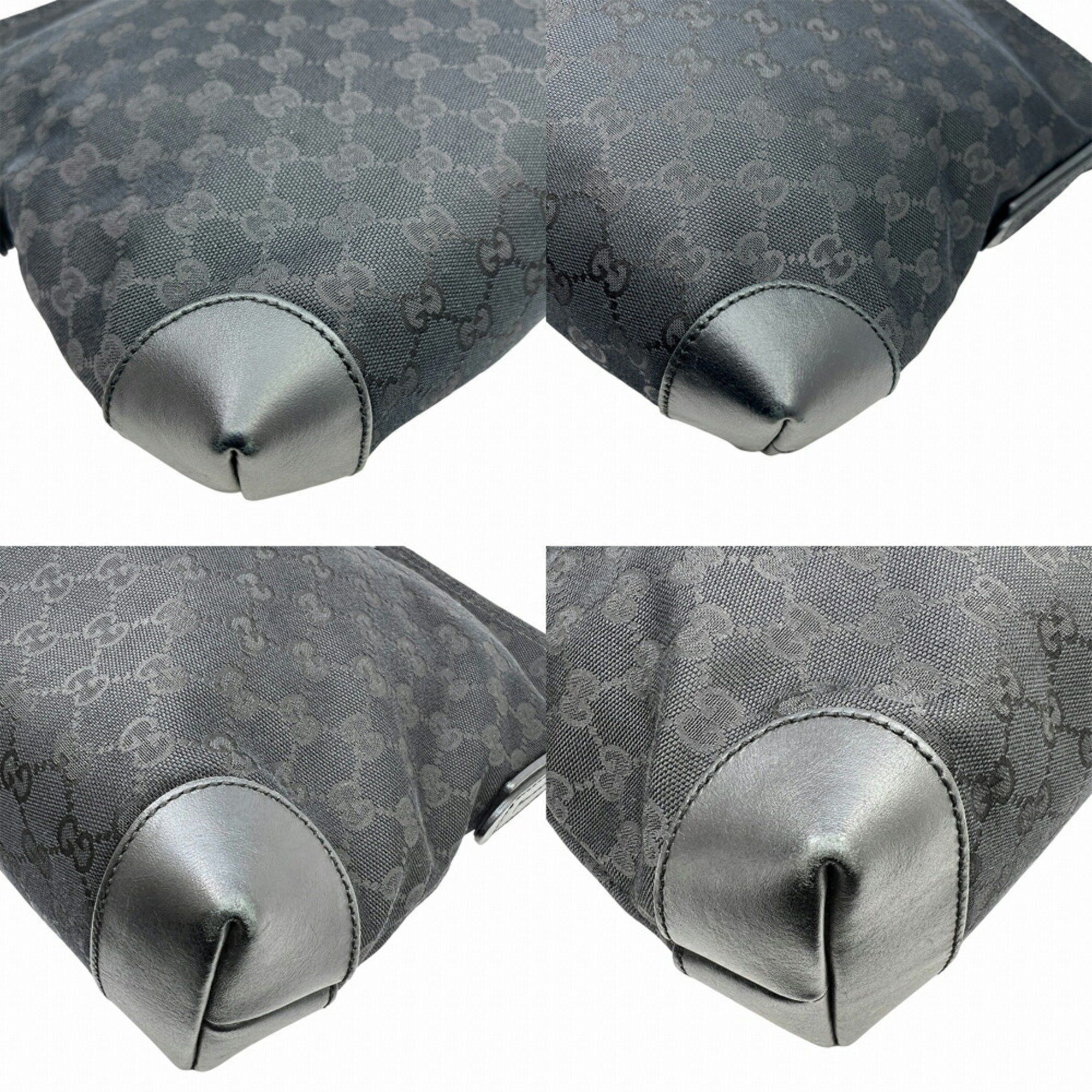 Gucci GUCCI Shoulder Bag 337598 GG Canvas Sherry Line Black Leather Men's Size ONE SIZE - 3 Thumbnail