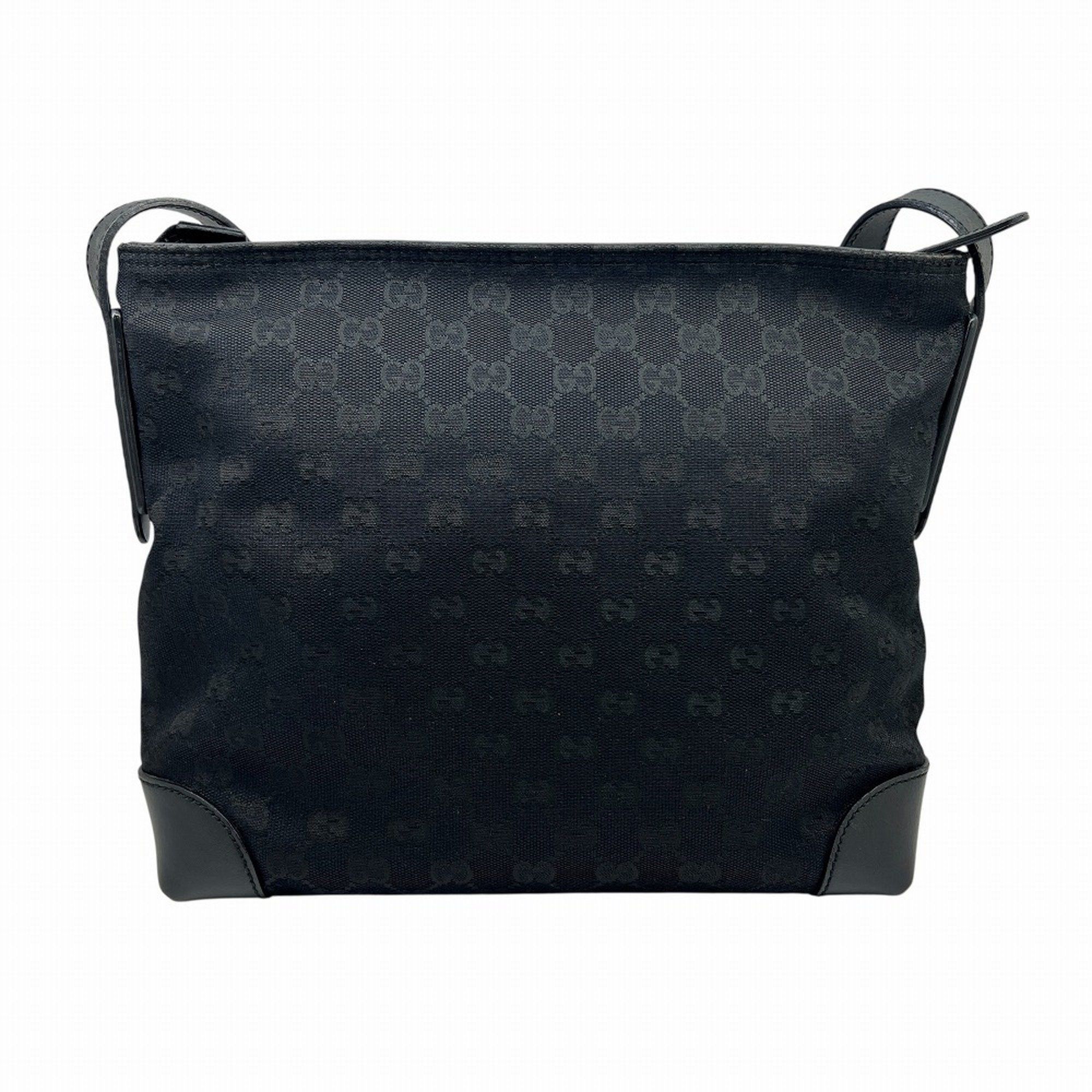 Gucci GUCCI Shoulder Bag 337598 GG Canvas Sherry Line Black Leather Men's Size ONE SIZE - 2 Thumbnail