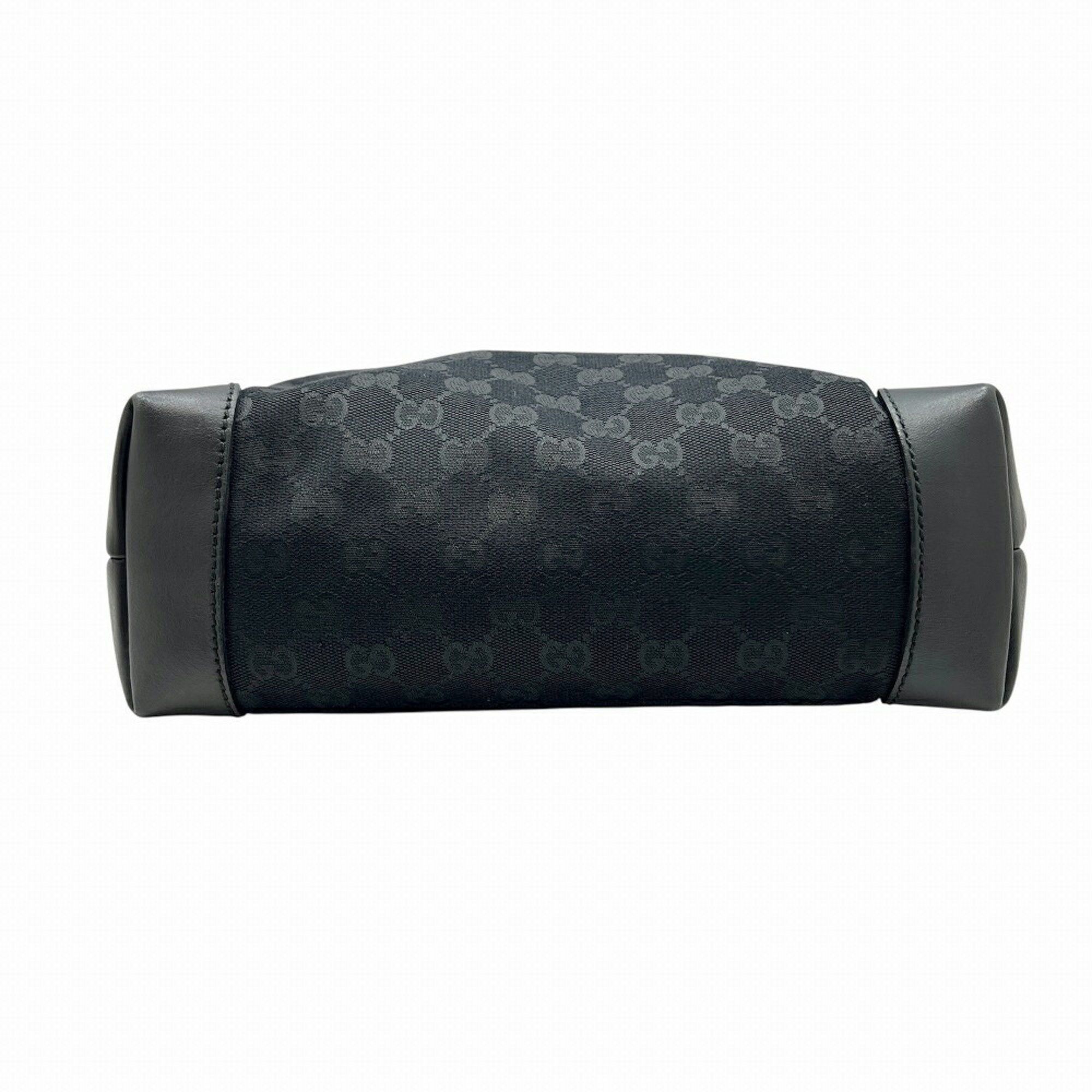 Gucci GUCCI Shoulder Bag 337598 GG Canvas Sherry Line Black Leather Men's Size ONE SIZE - 4 Thumbnail
