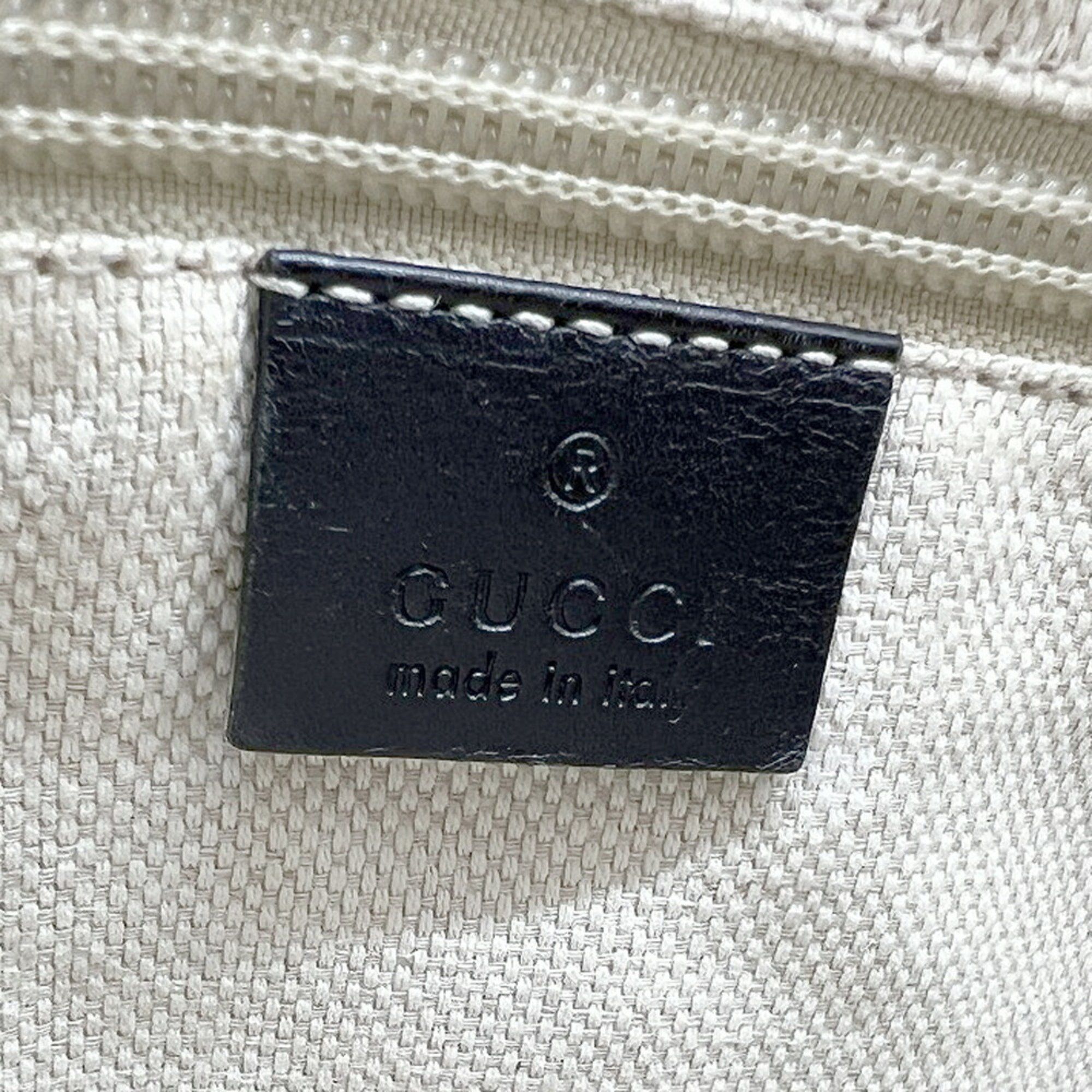 Gucci GUCCI Shoulder Bag 337598 GG Canvas Sherry Line Black Leather Men's Size ONE SIZE - 9 Thumbnail