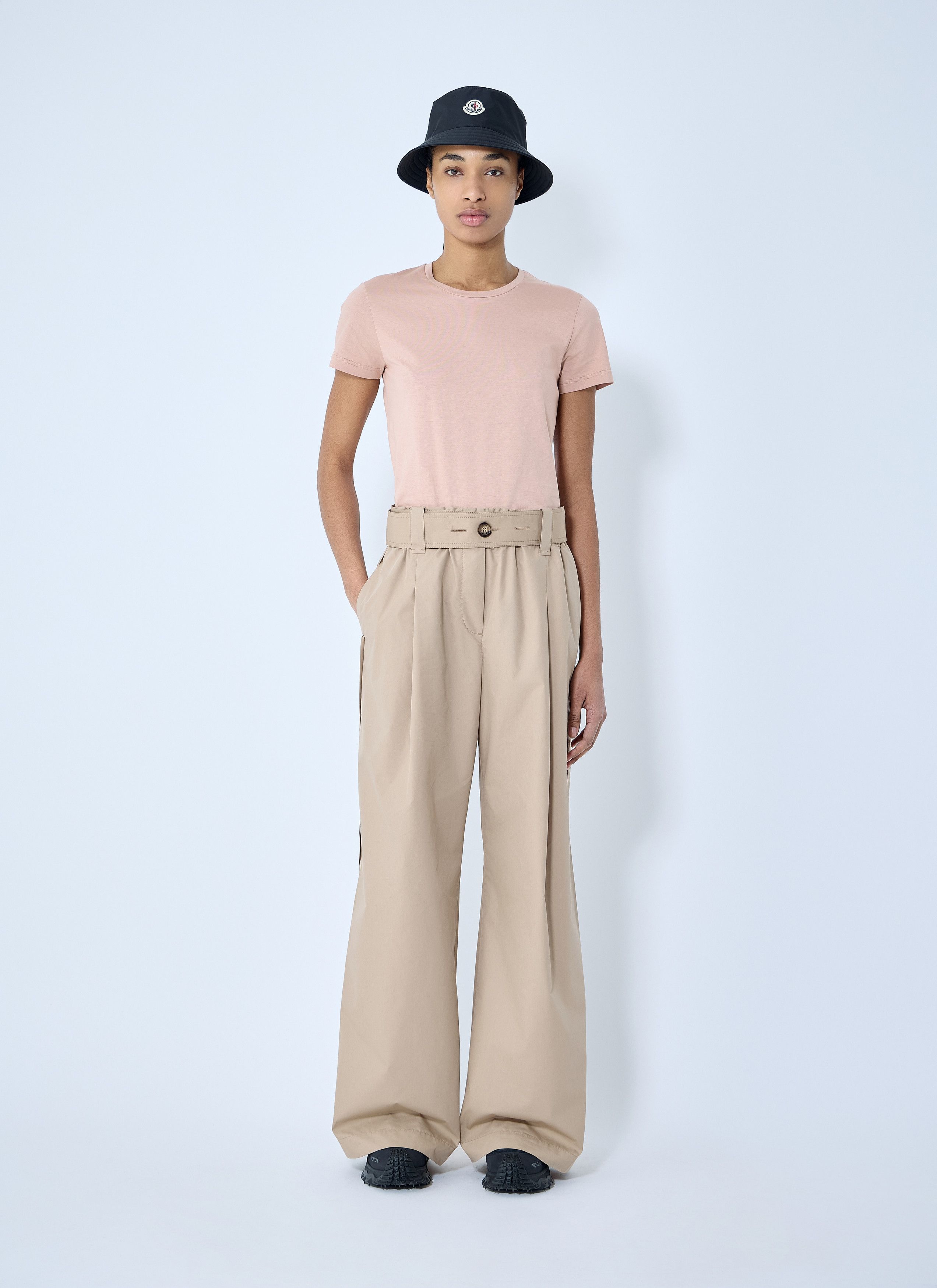 Moncler Belted Gathered Pants Size 30" / US 8 / IT 44 - 2 Thumbnail